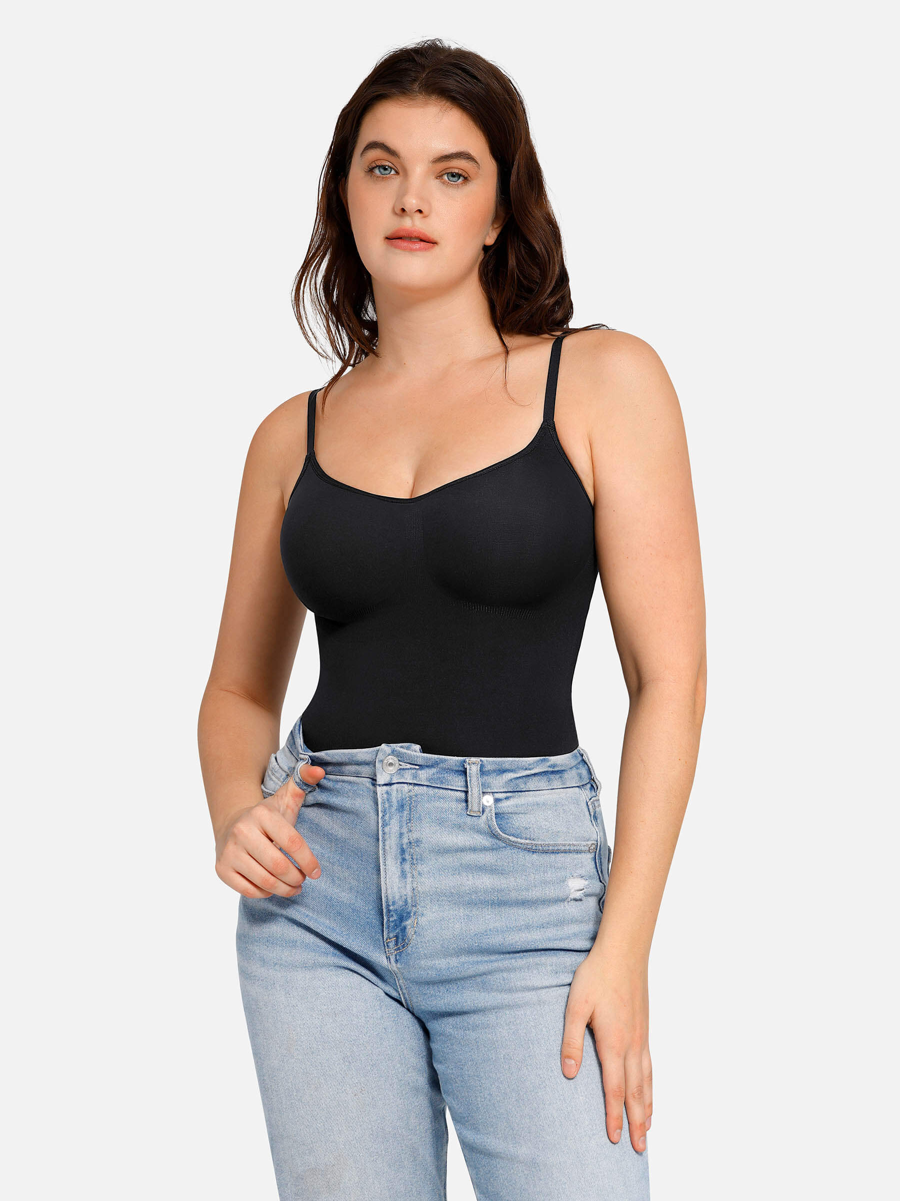 HeyCurve| everyday Wear Seamless Thong Bodysuit