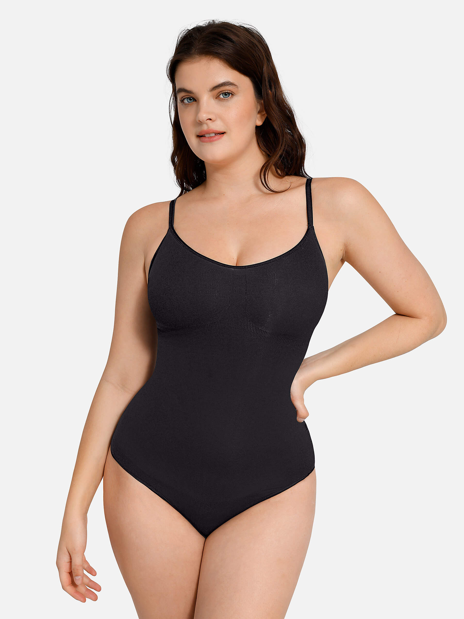 HeyCurve| everyday Wear Seamless Thong Bodysuit