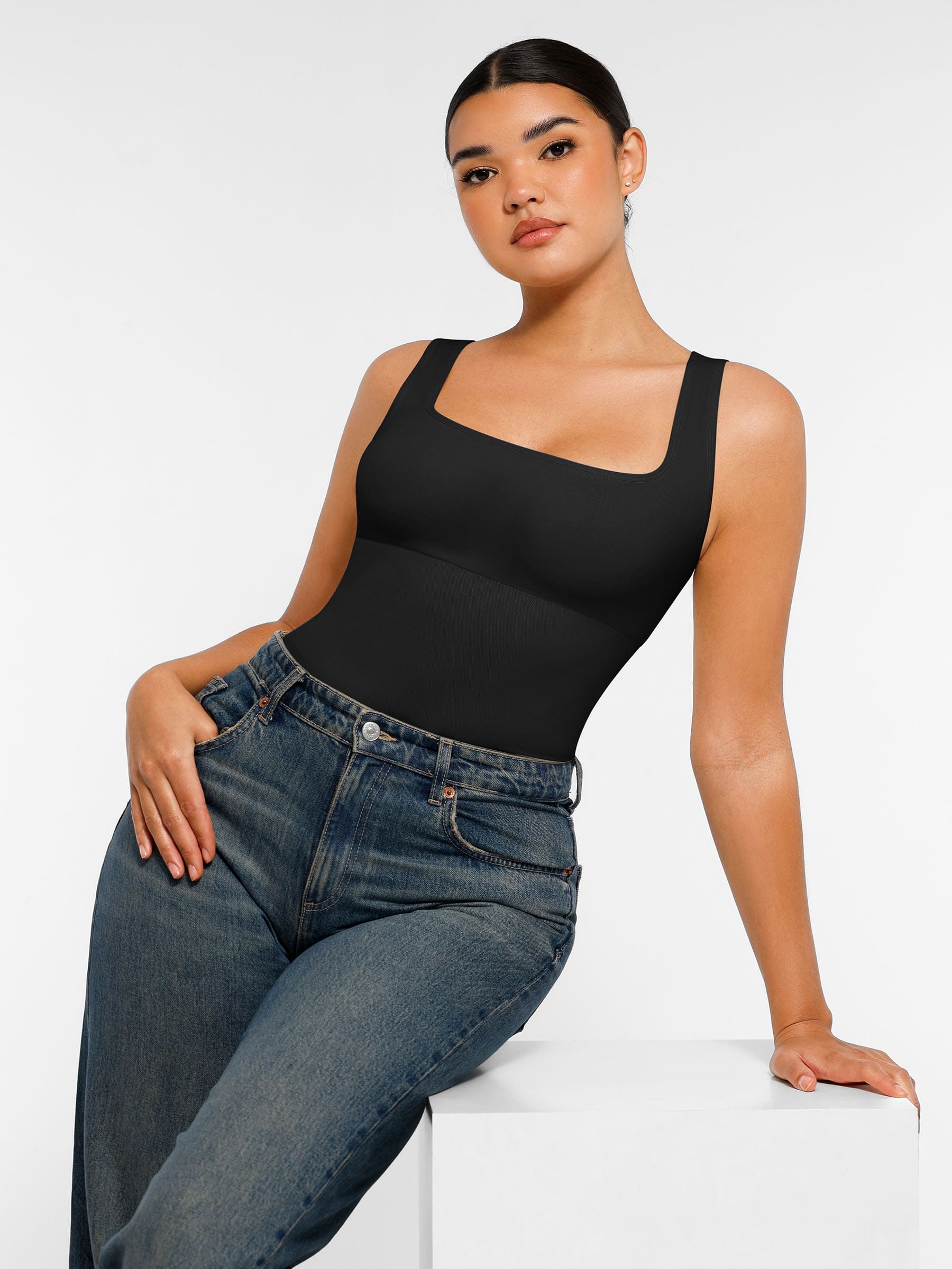 HeyCurve| Seamless Shapewear Thong Bodysuit
