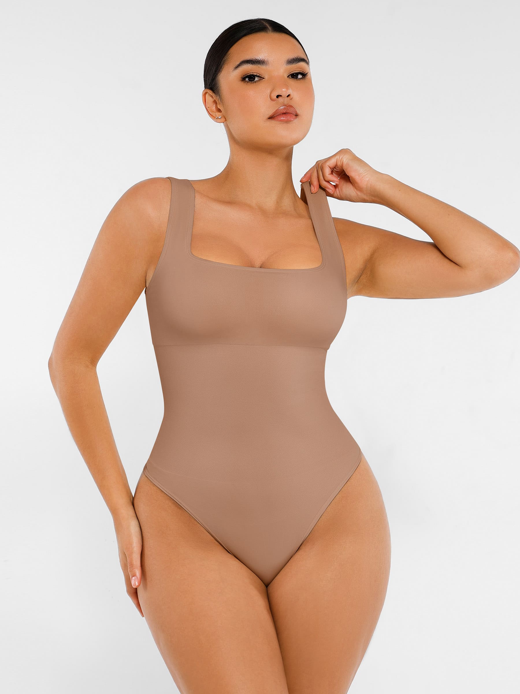 HeyCurve| Seamless Shapewear Thong Bodysuit