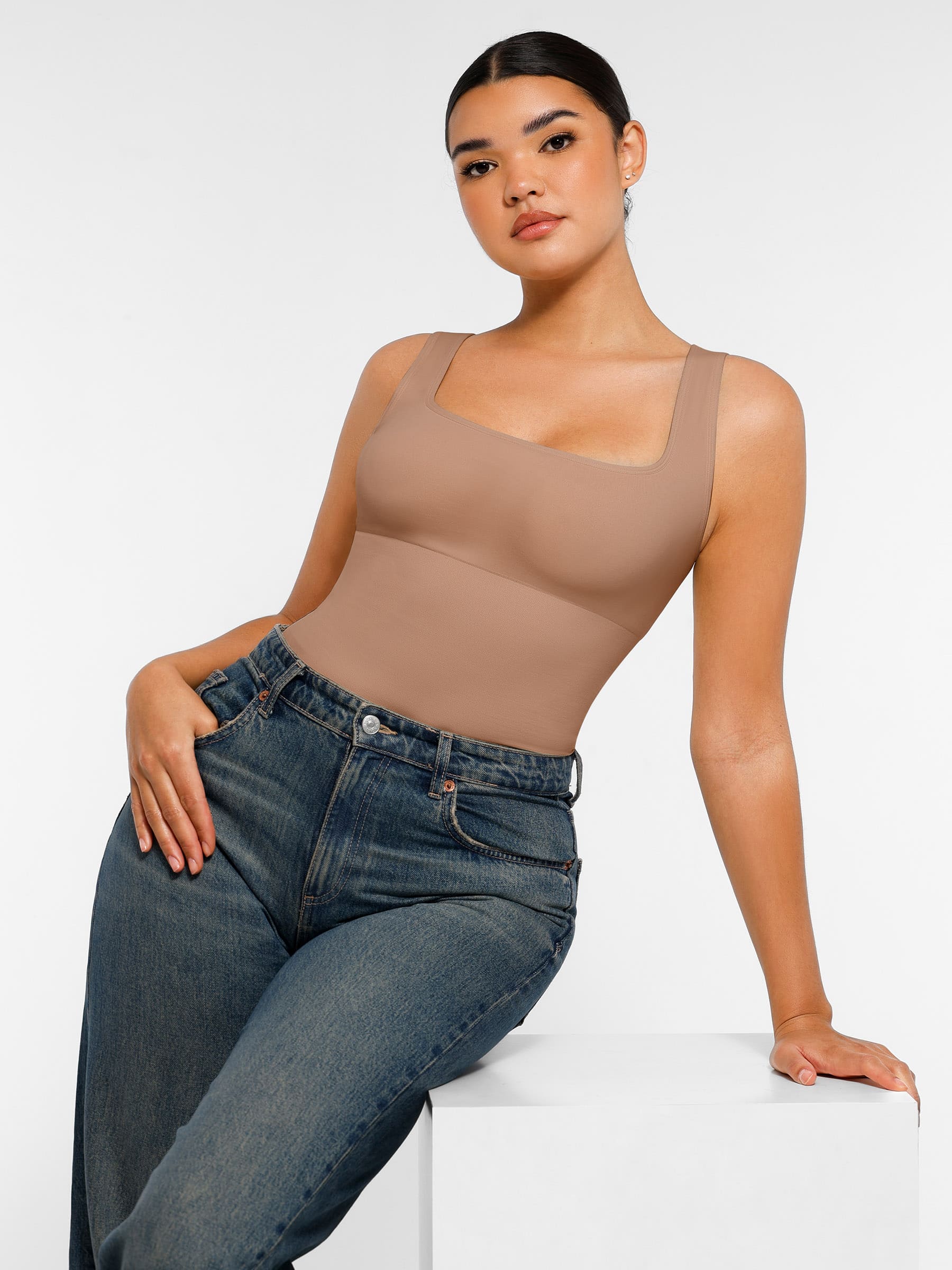HeyCurve| Seamless Shapewear Thong Bodysuit