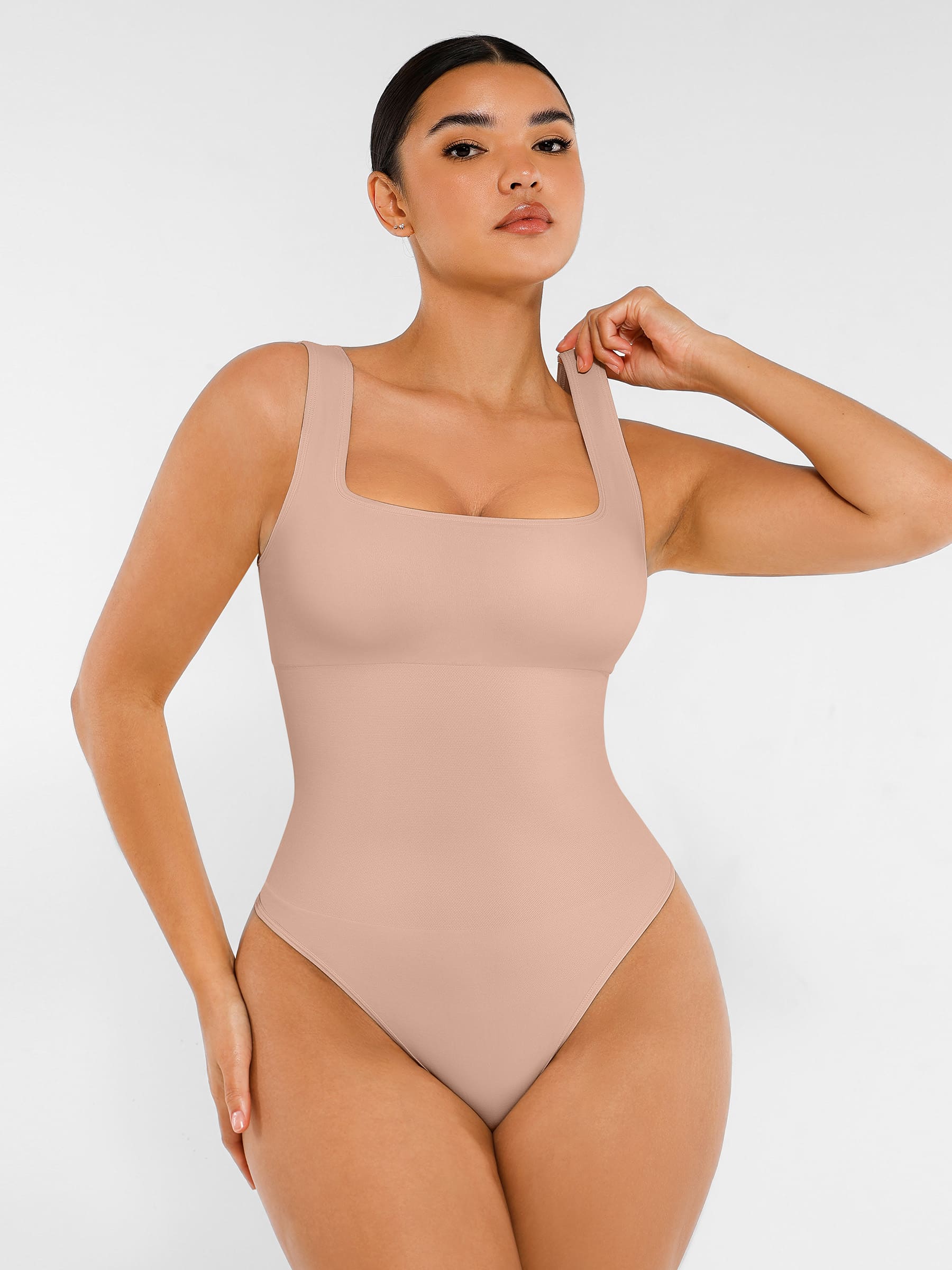 HeyCurve| Seamless Shapewear Thong Bodysuit