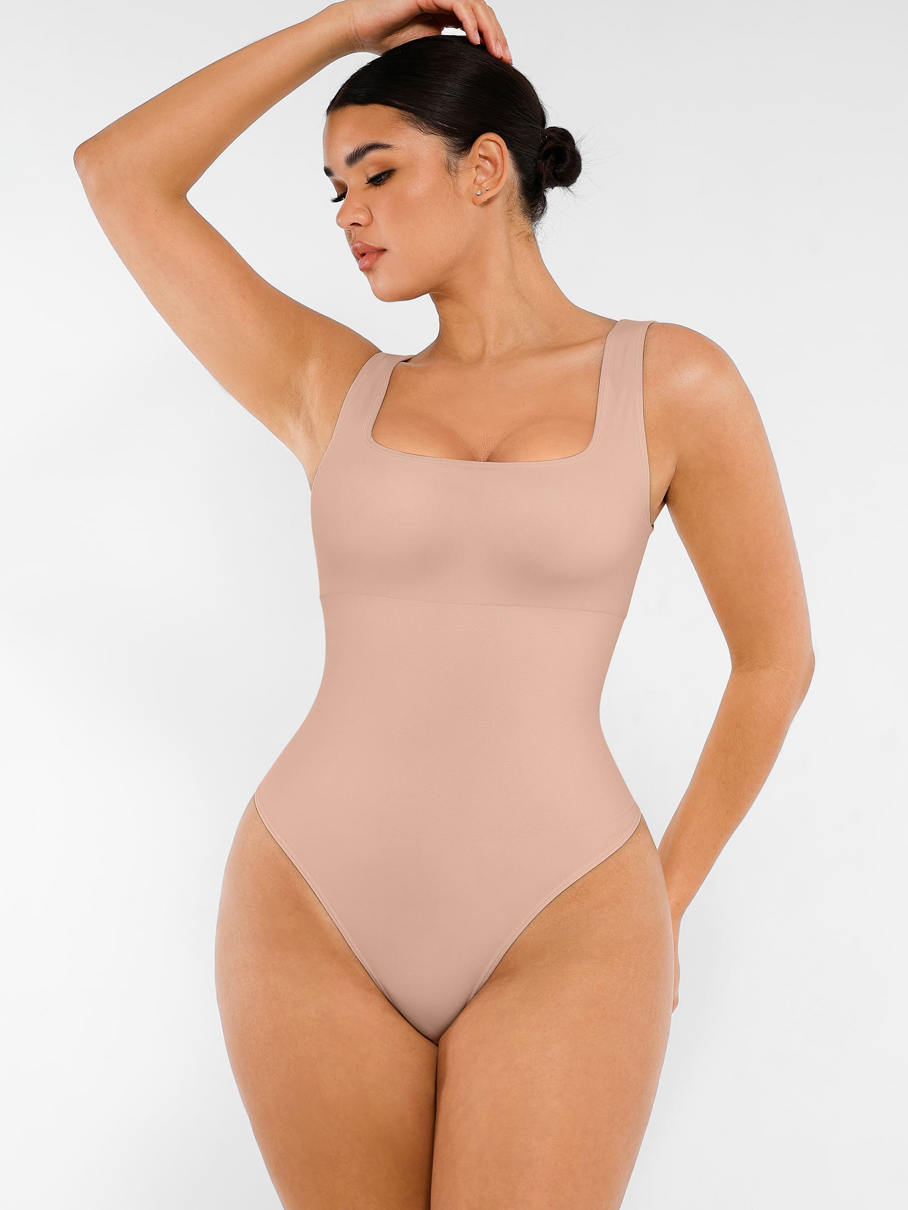 HeyCurve| Seamless Shapewear Thong Bodysuit