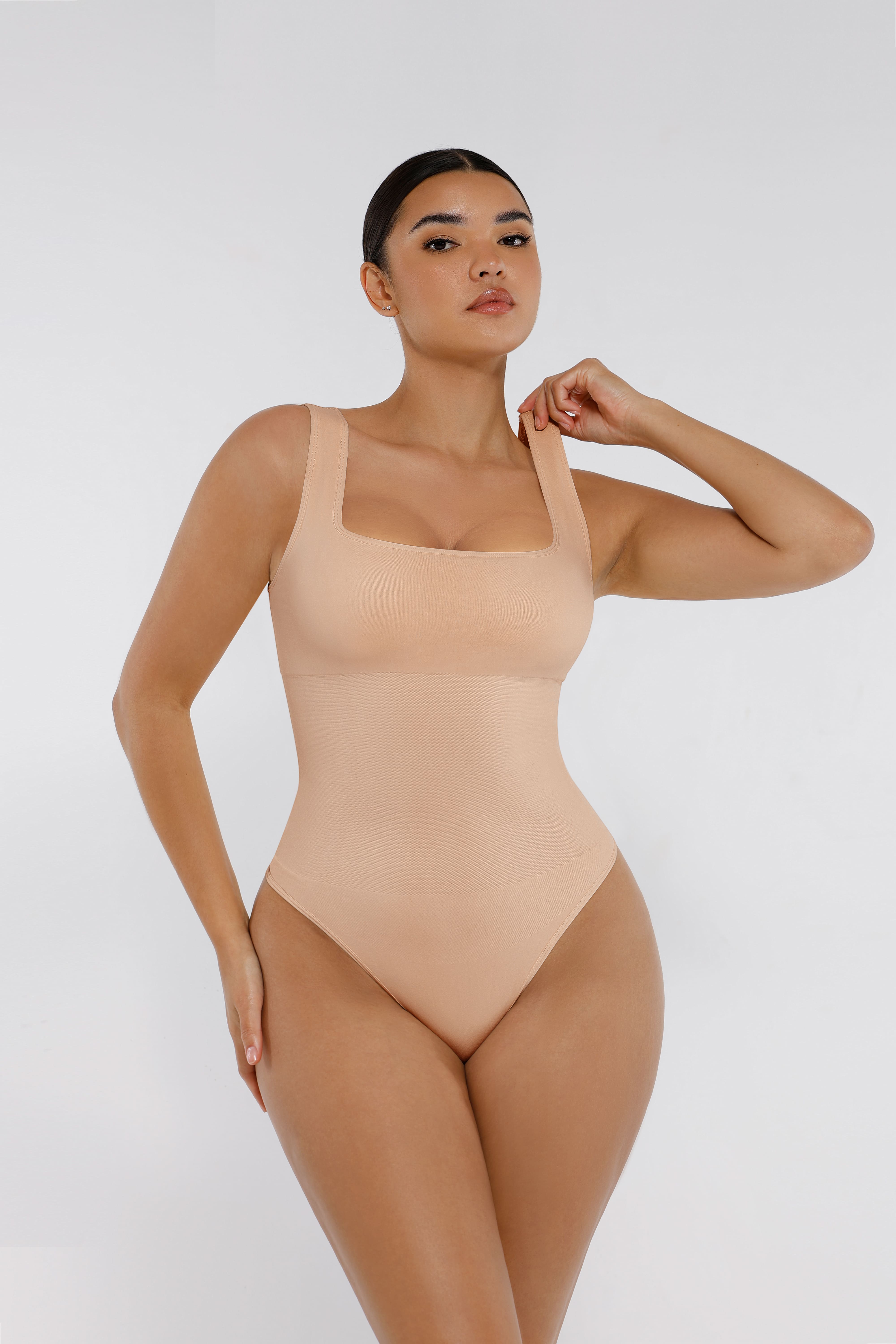 HeyCurve| Seamless Shapewear Thong Bodysuit