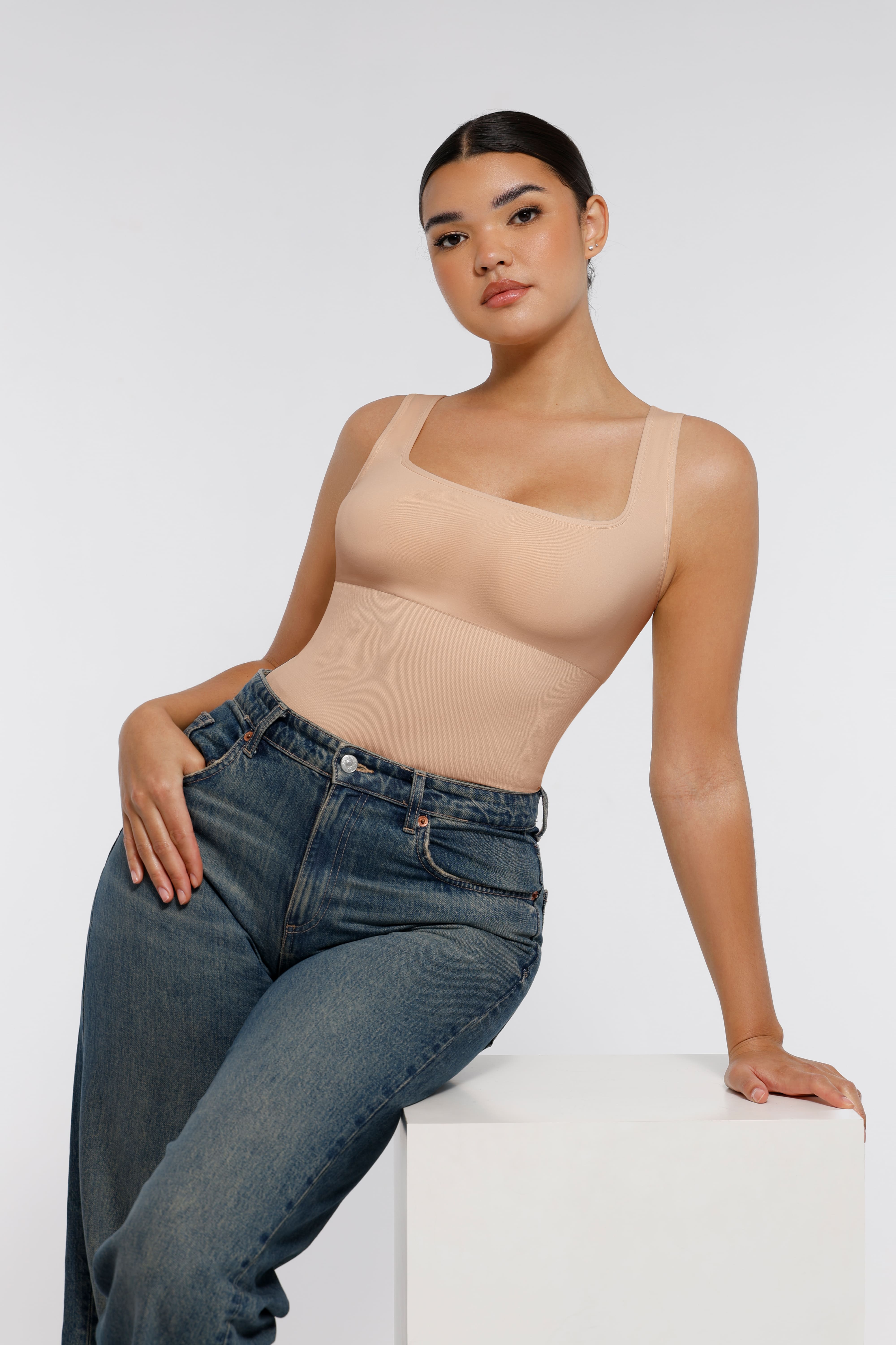 HeyCurve| Seamless Shapewear Thong Bodysuit
