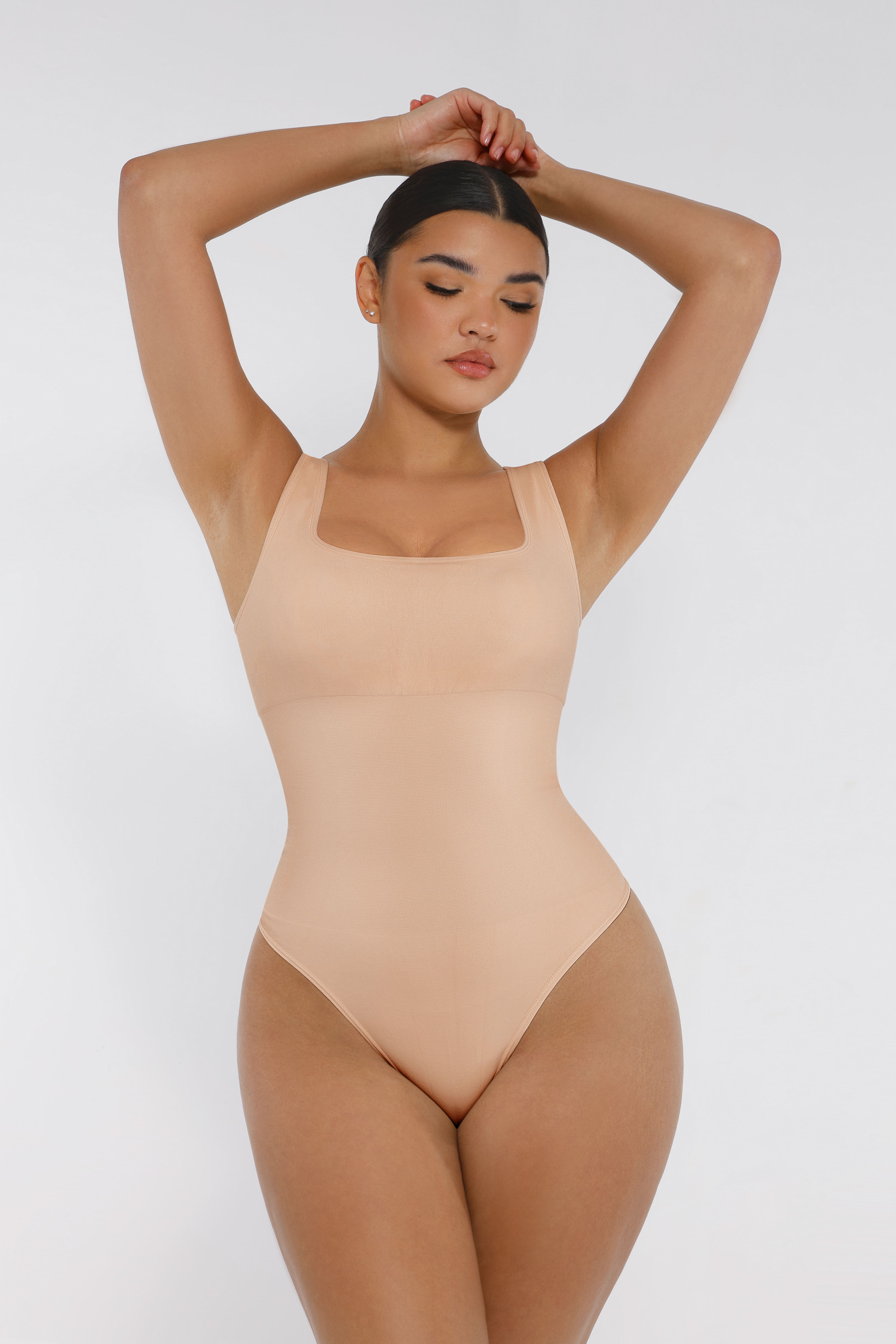 HeyCurve| Seamless Shapewear Thong Bodysuit