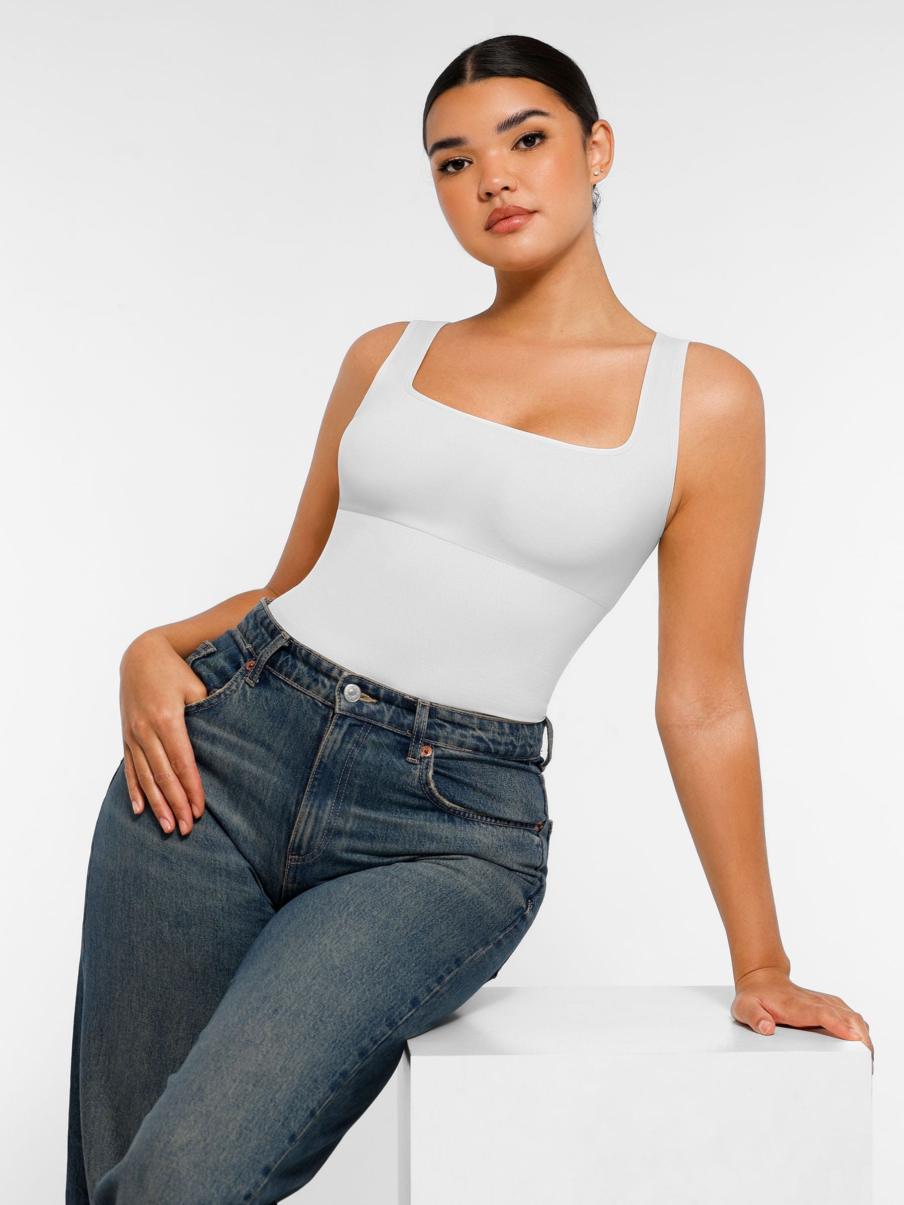HeyCurve| Seamless Shapewear Thong Bodysuit