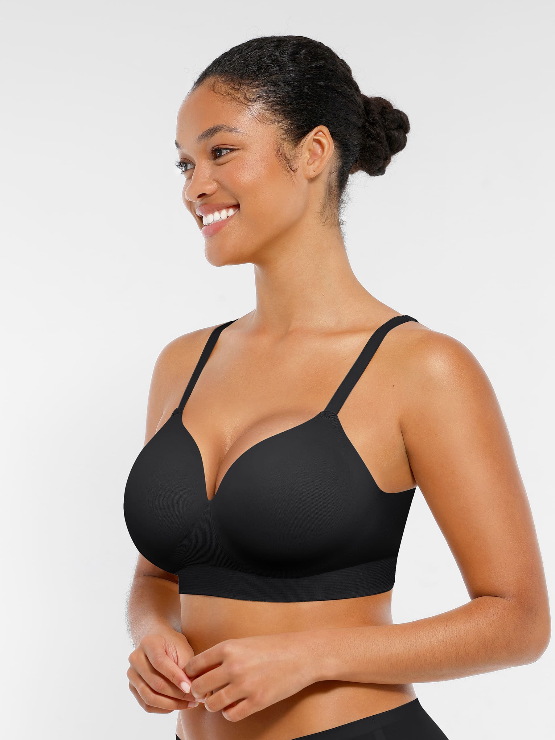 HeyCurve| Wireless Seamless Push-Up V-neck Bra