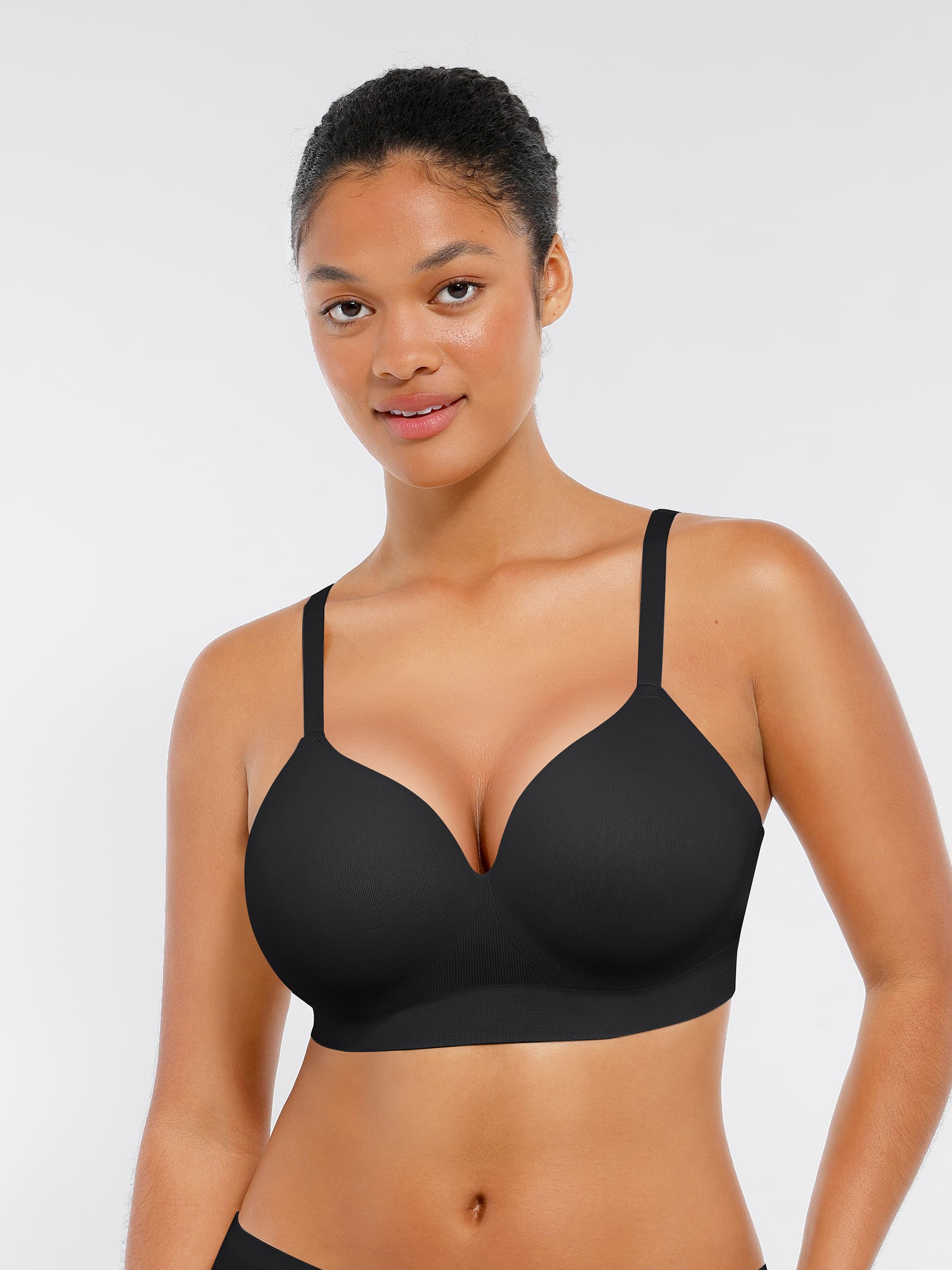 HeyCurve| Wireless Seamless Push-Up V-neck Bra