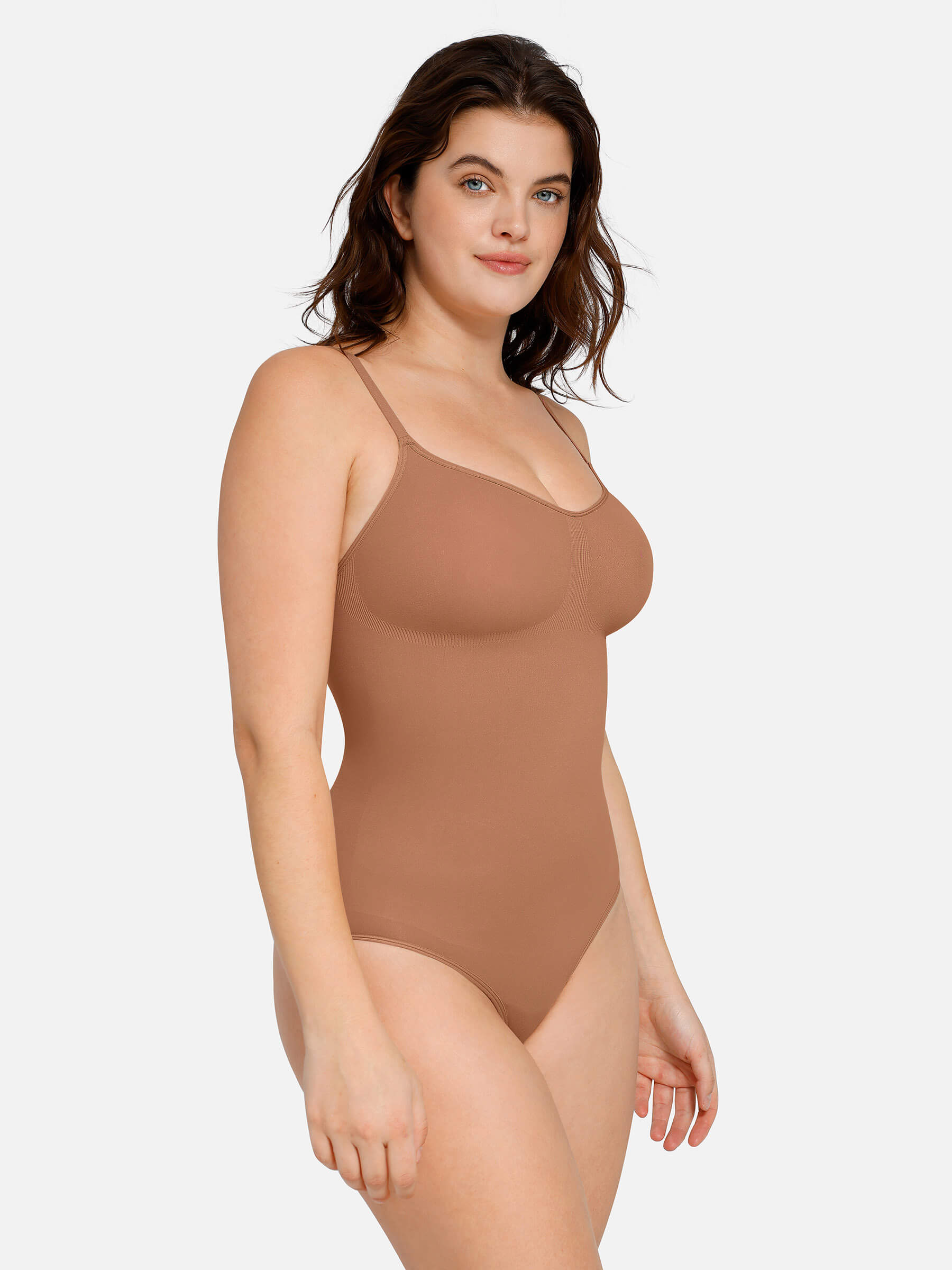 HeyCurve| everyday Wear Seamless Thong Bodysuit
