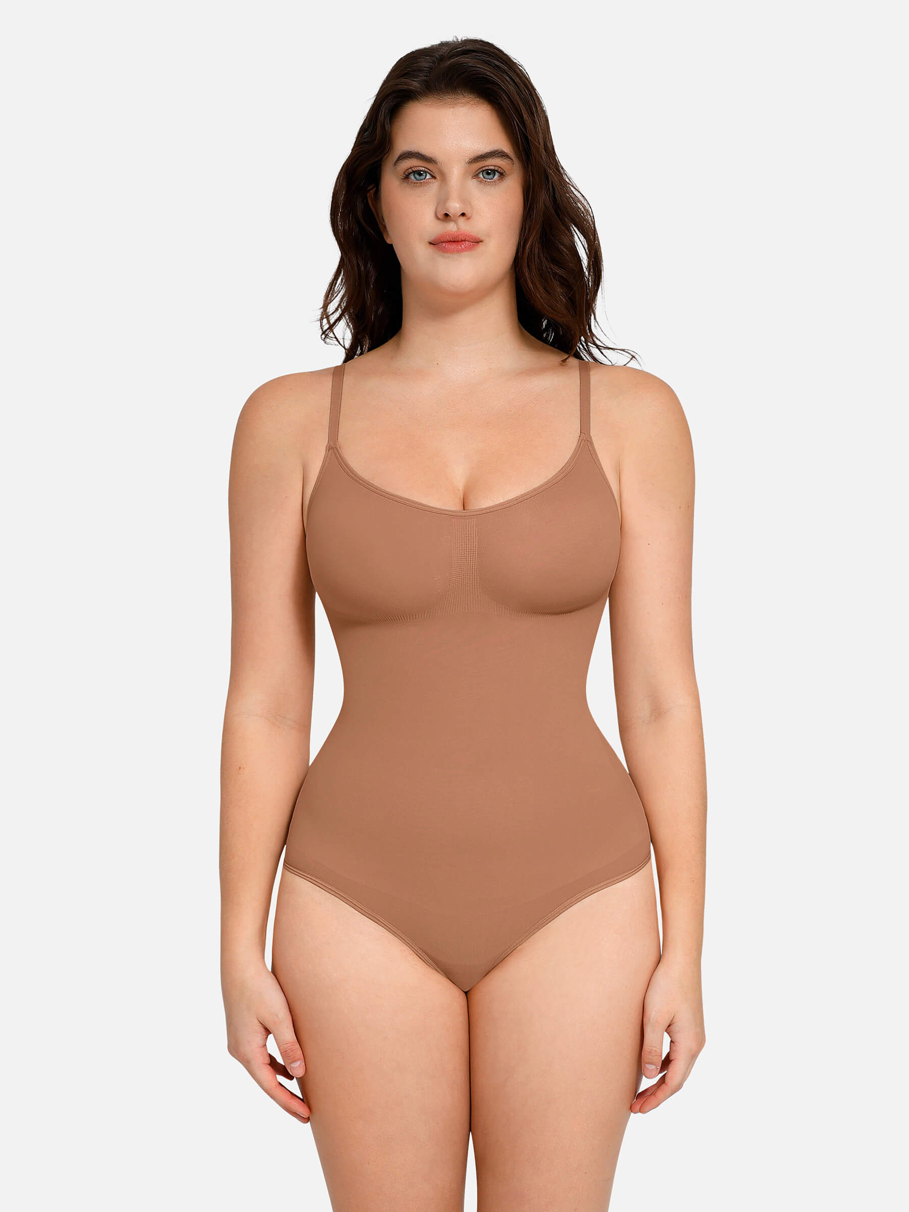 HeyCurve| everyday Wear Seamless Thong Bodysuit