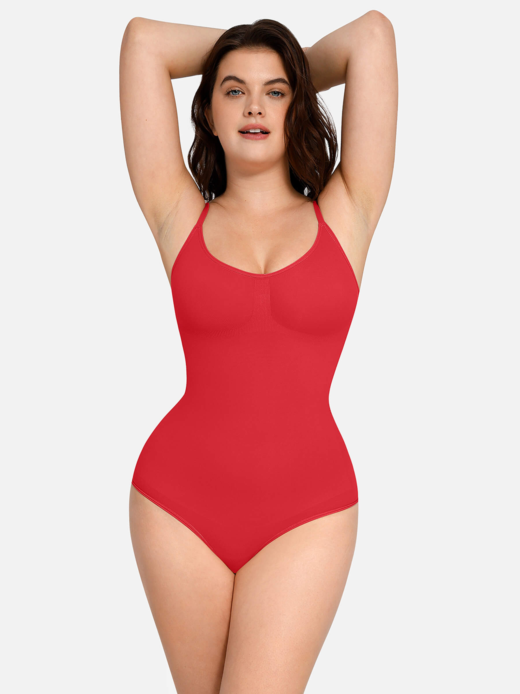 HeyCurve| everyday Wear Seamless Thong Bodysuit
