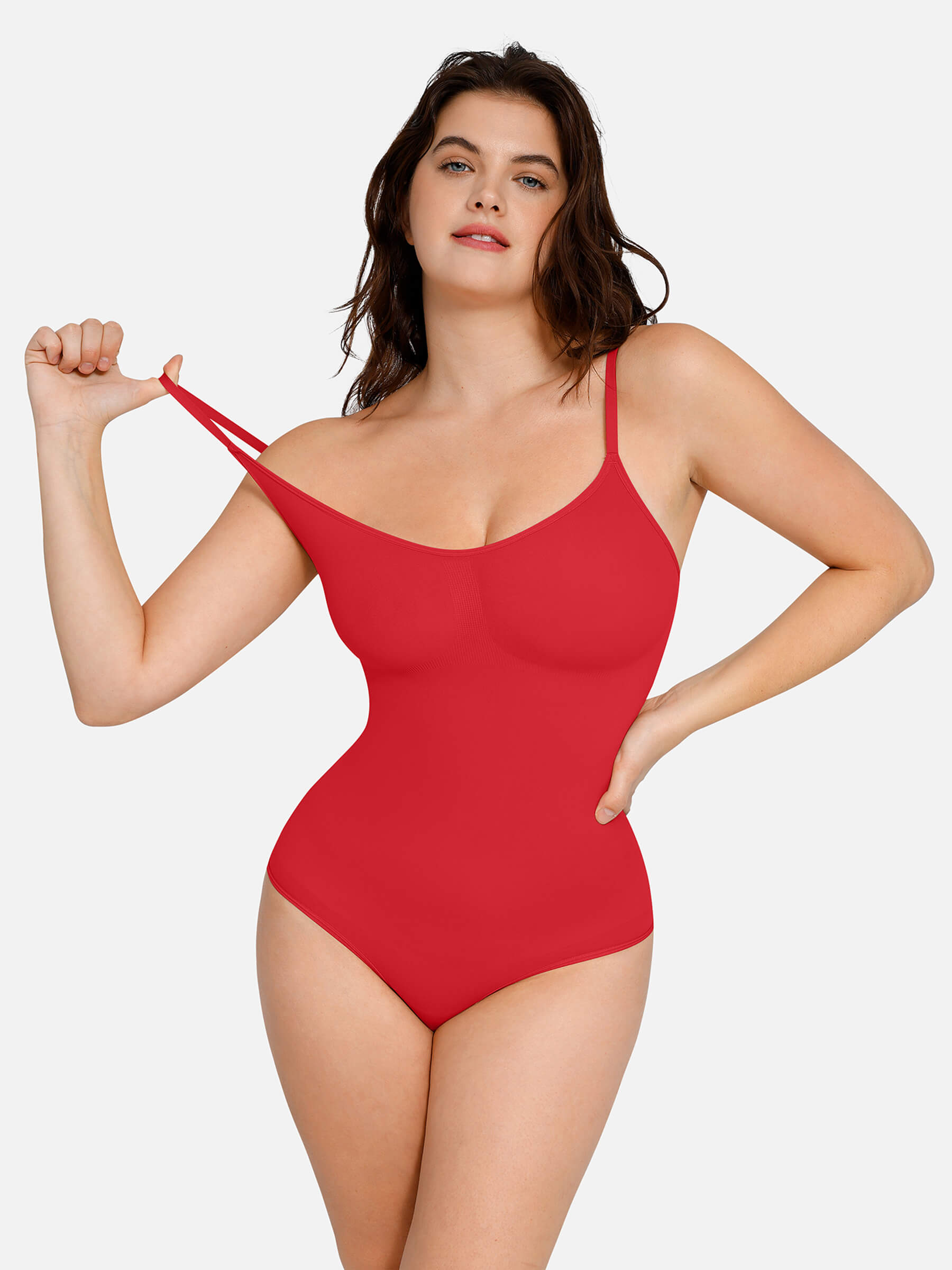 HeyCurve| everyday Wear Seamless Thong Bodysuit
