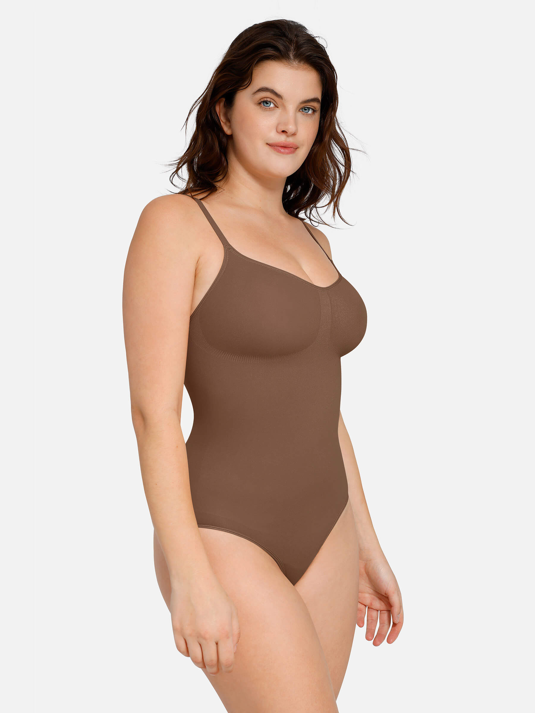 HeyCurve| everyday Wear Seamless Thong Bodysuit