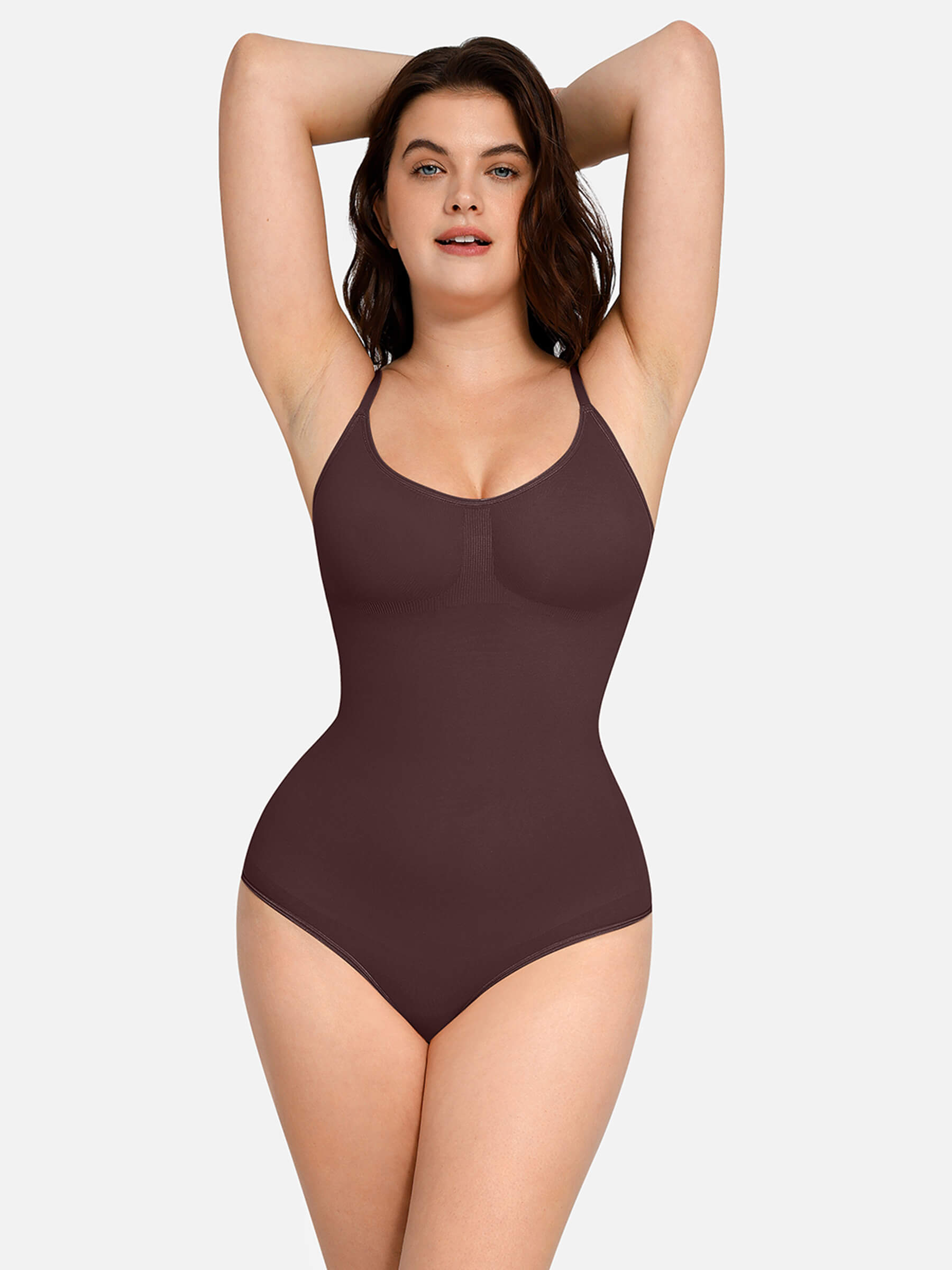 HeyCurve| everyday Wear Seamless Thong Bodysuit