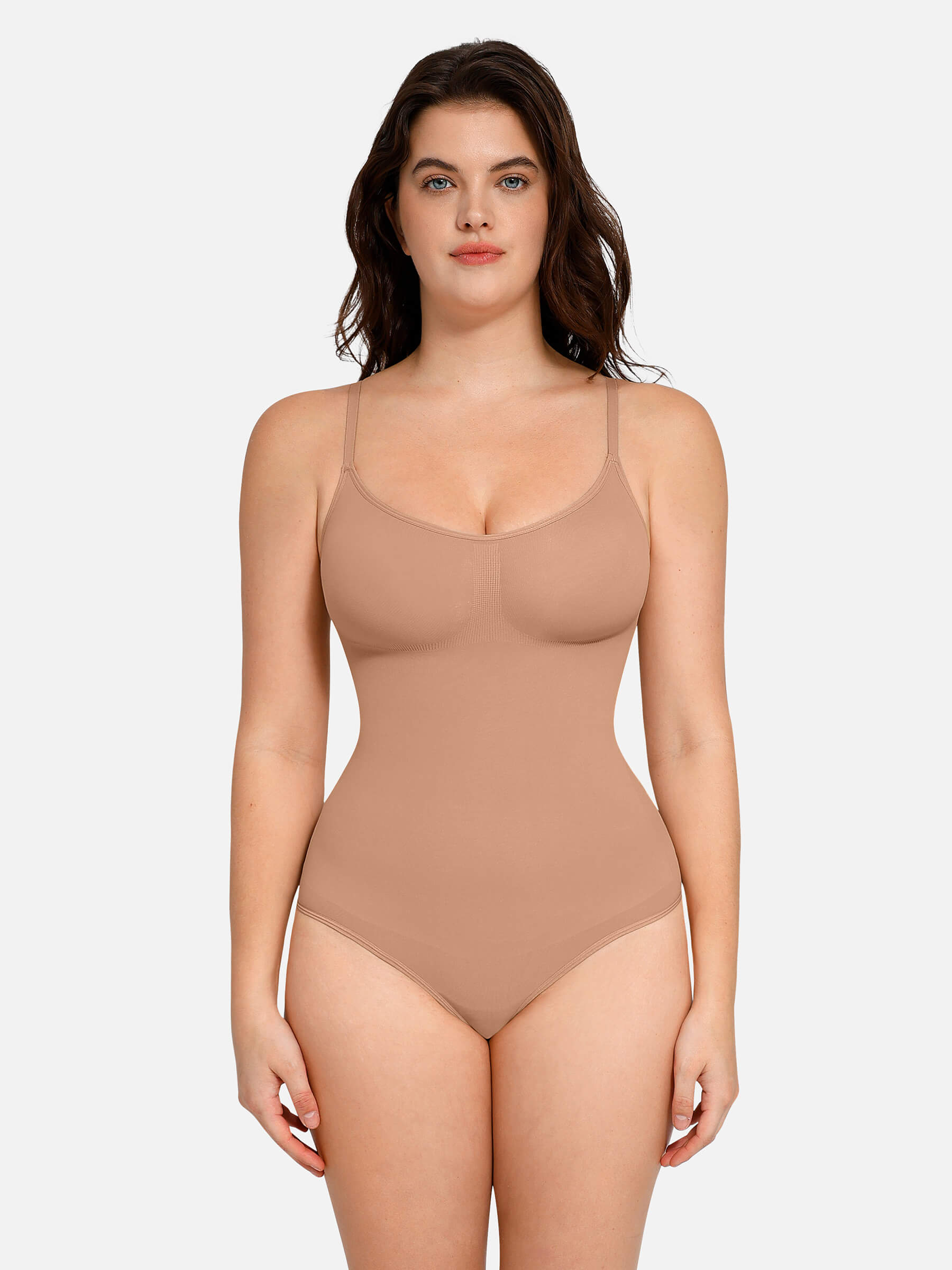 HeyCurve| everyday Wear Seamless Thong Bodysuit