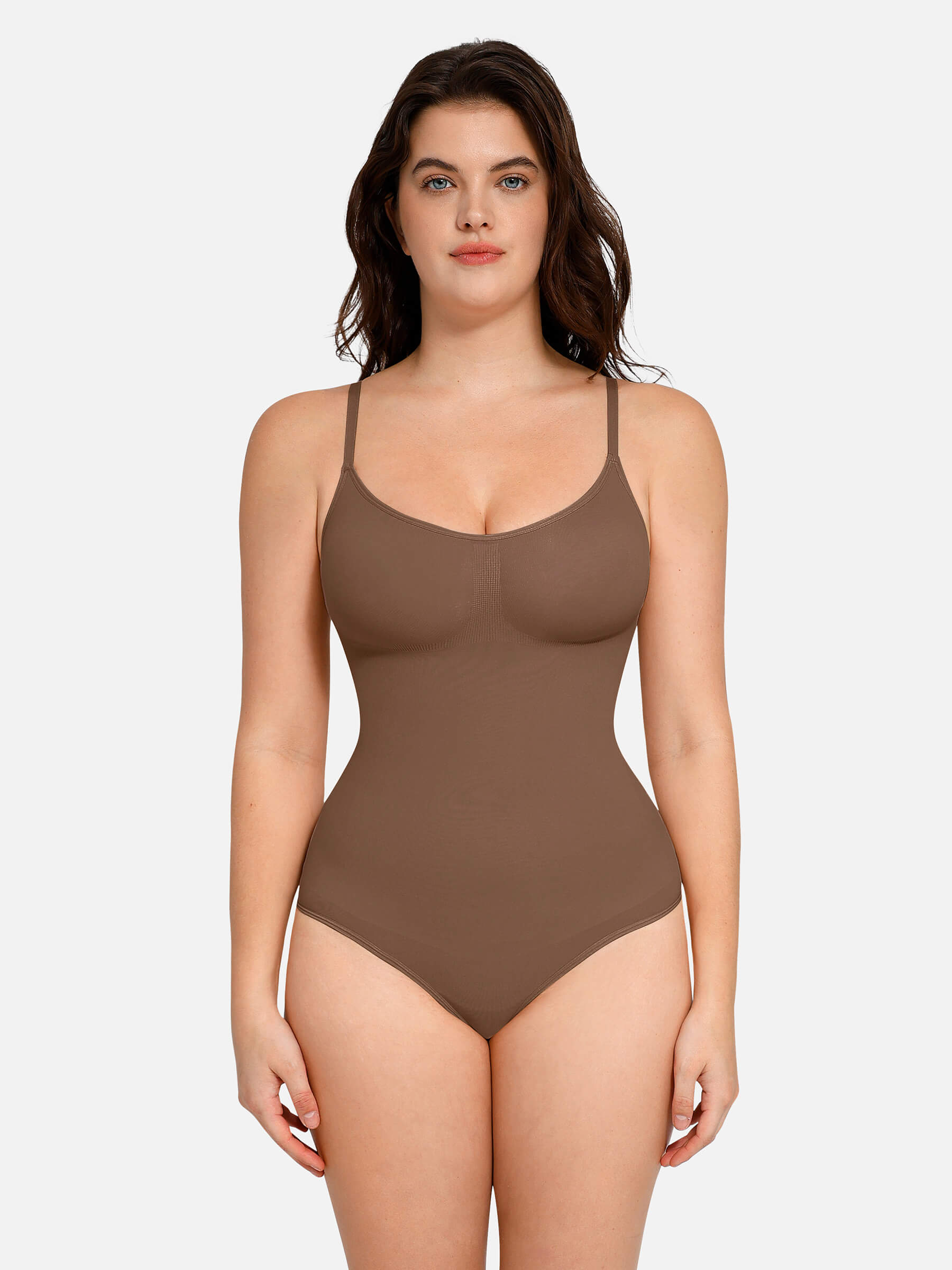 HeyCurve| everyday Wear Seamless Thong Bodysuit