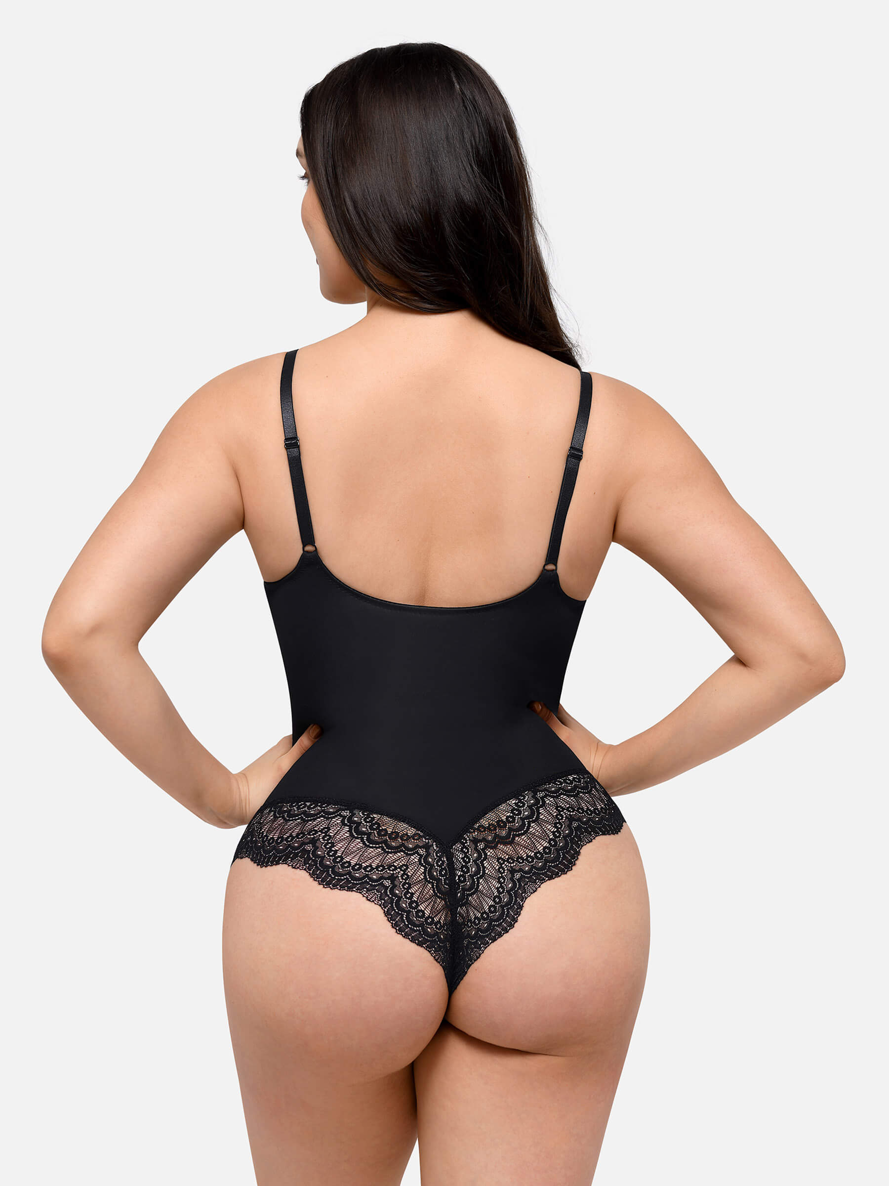 HeyCurve| Low-back Ultra-versatile Lace Bodysuit
