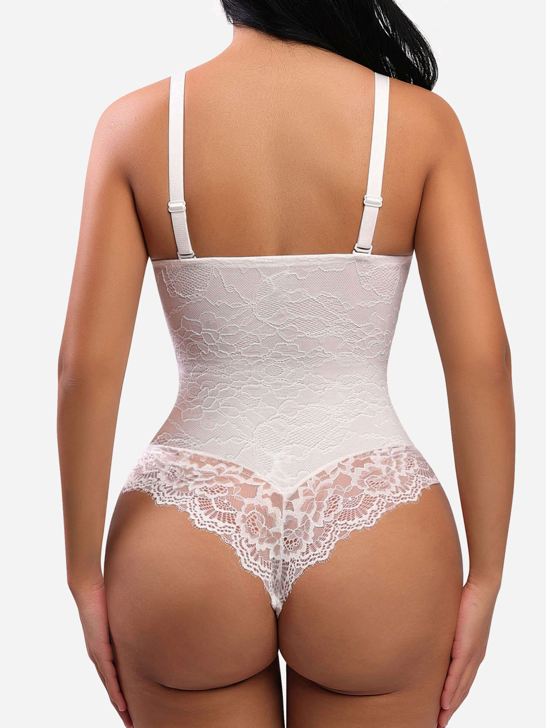 HeyCurve| Low-back Ultra-versatile Lace Bodysuit