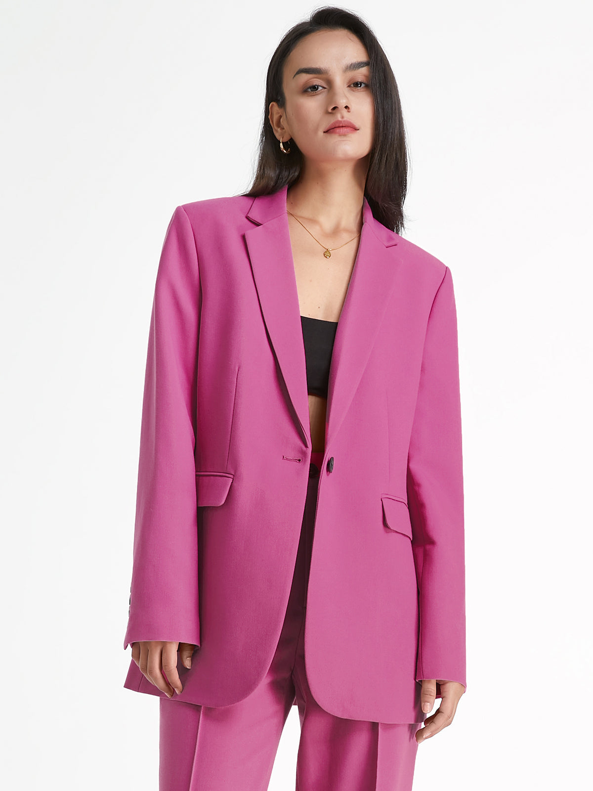 Solid Colored Essential Blazer