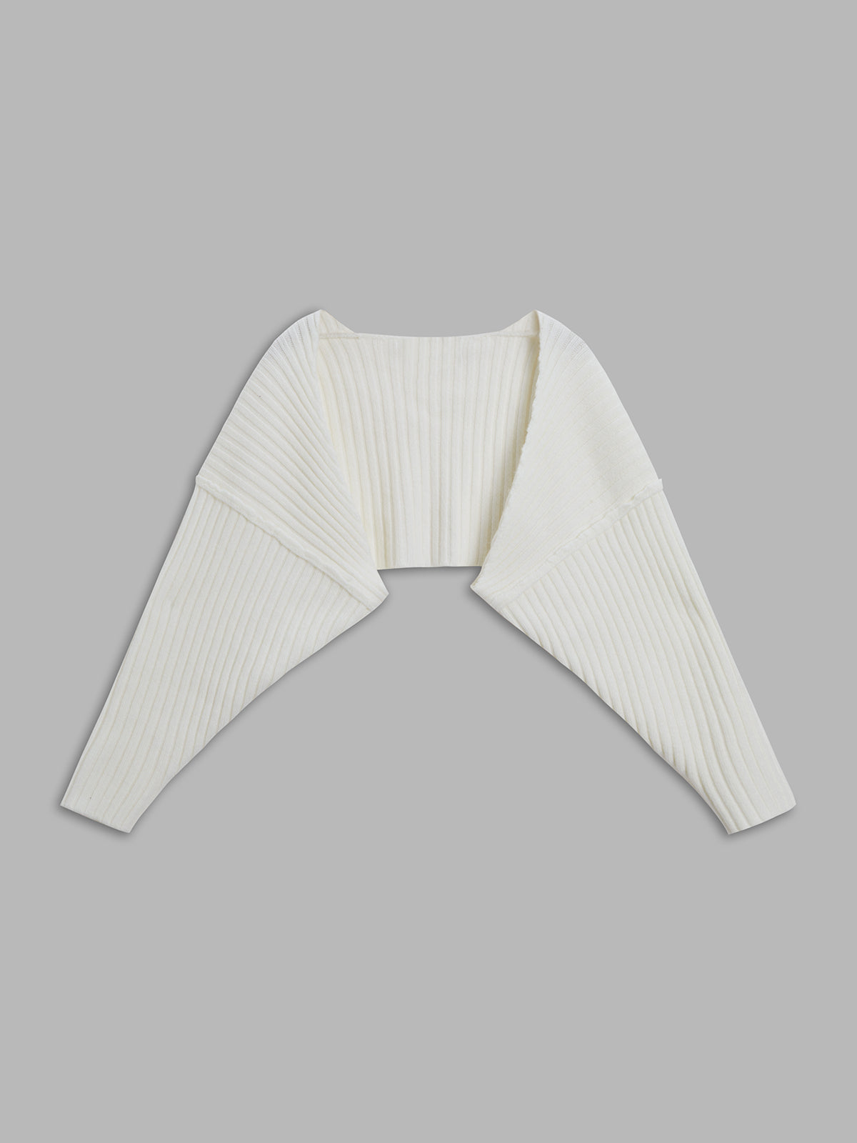 Solid Ribbed Bolero