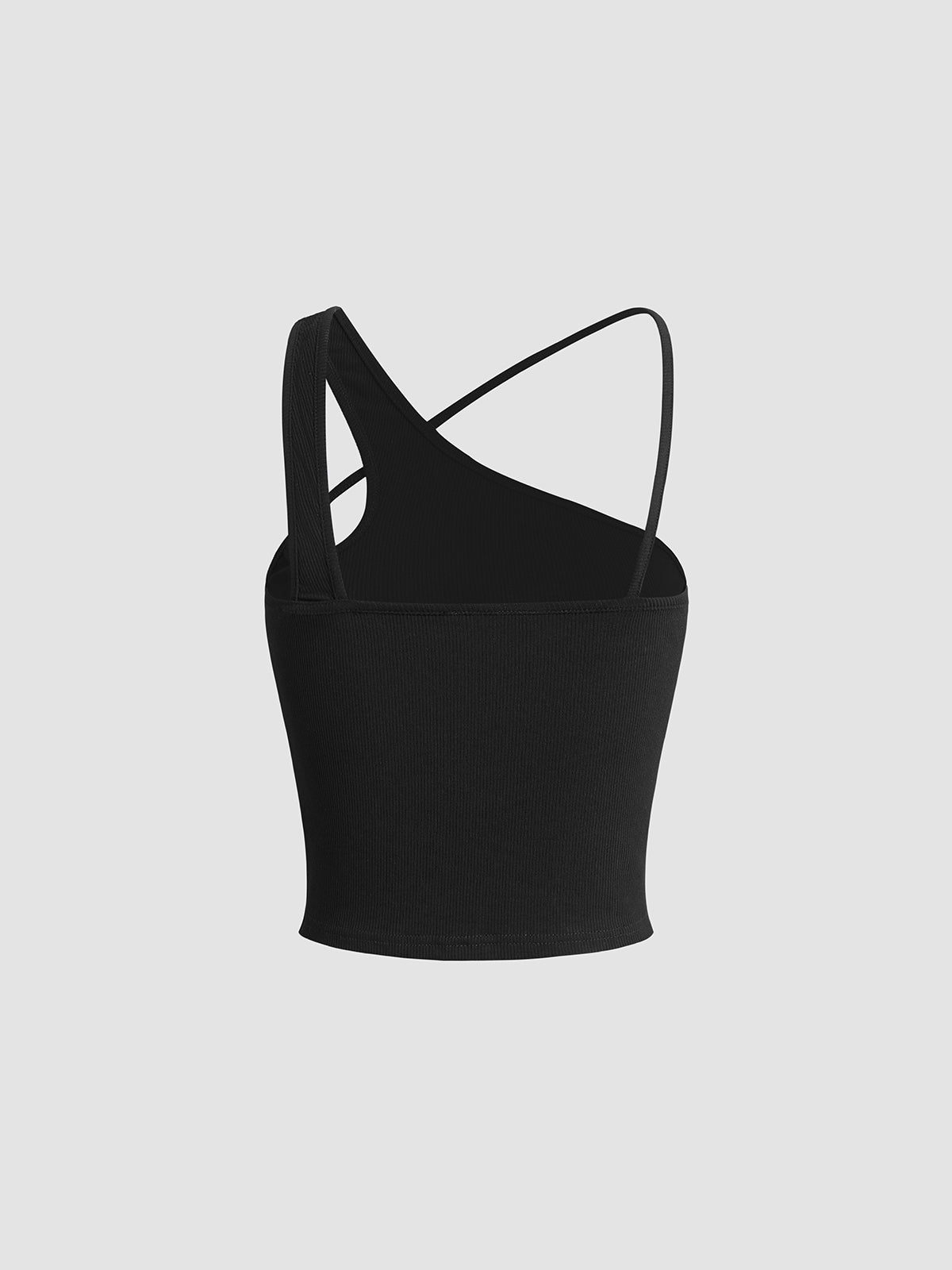 Asymmetrical Halter Tank Top