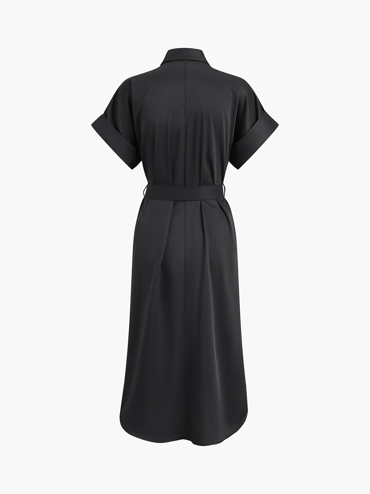 Polo Pockets Tied Midi Dress