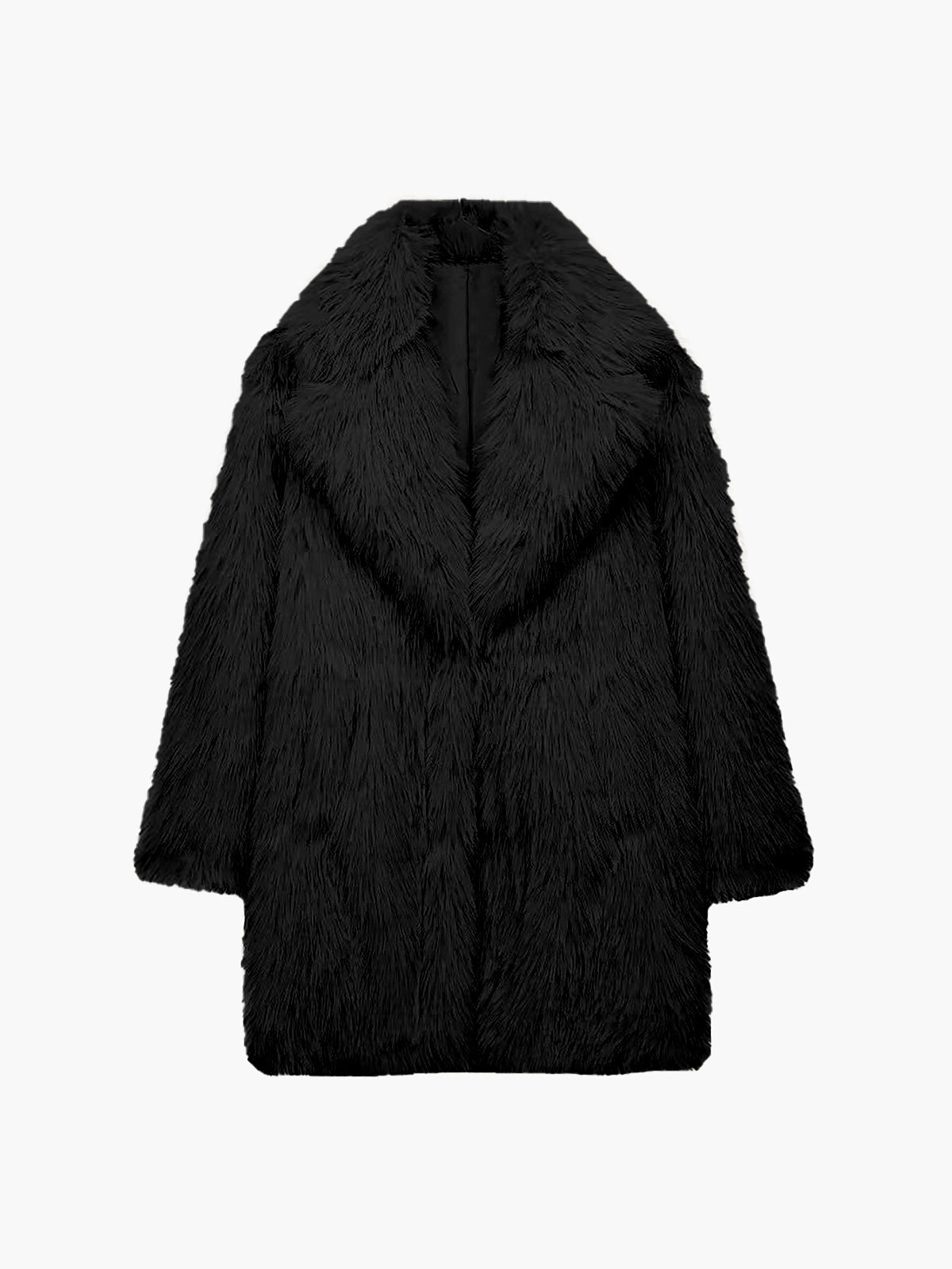 Oversized Fuzzy Women Faux Fur Coat