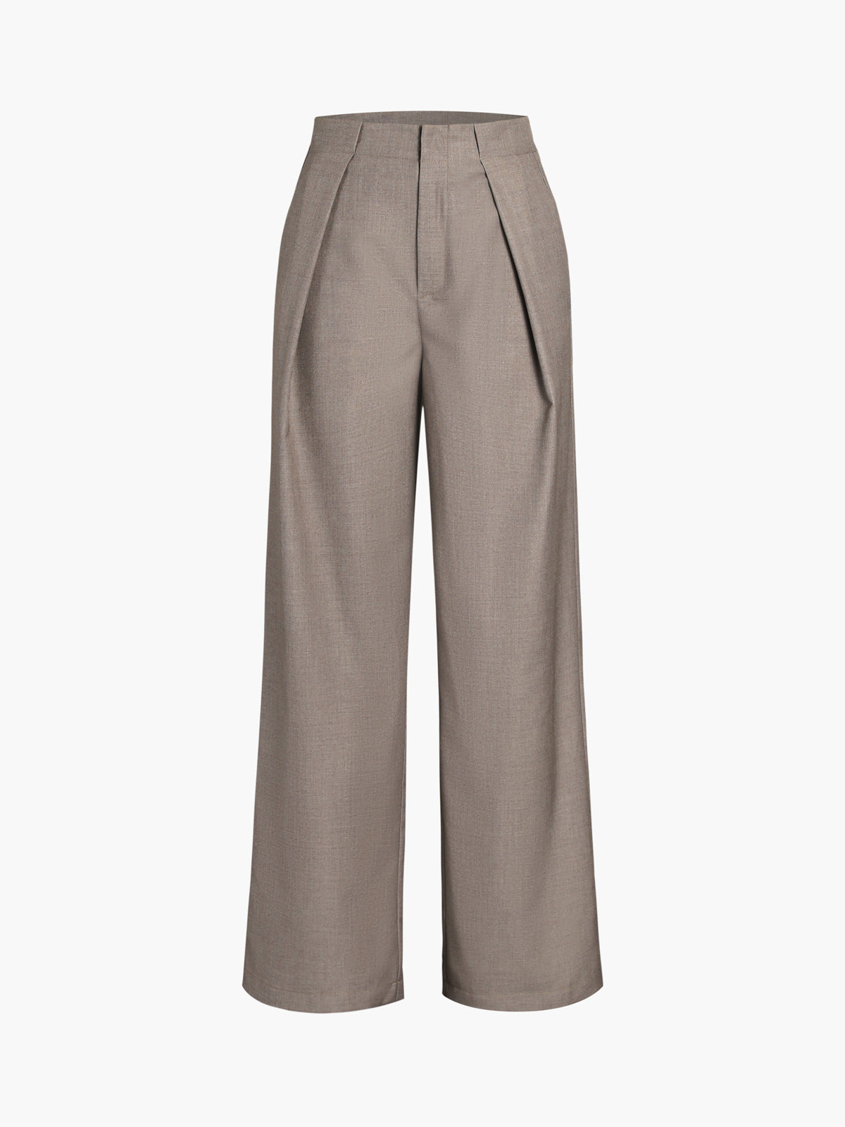 Plain Pockets Straight Pants