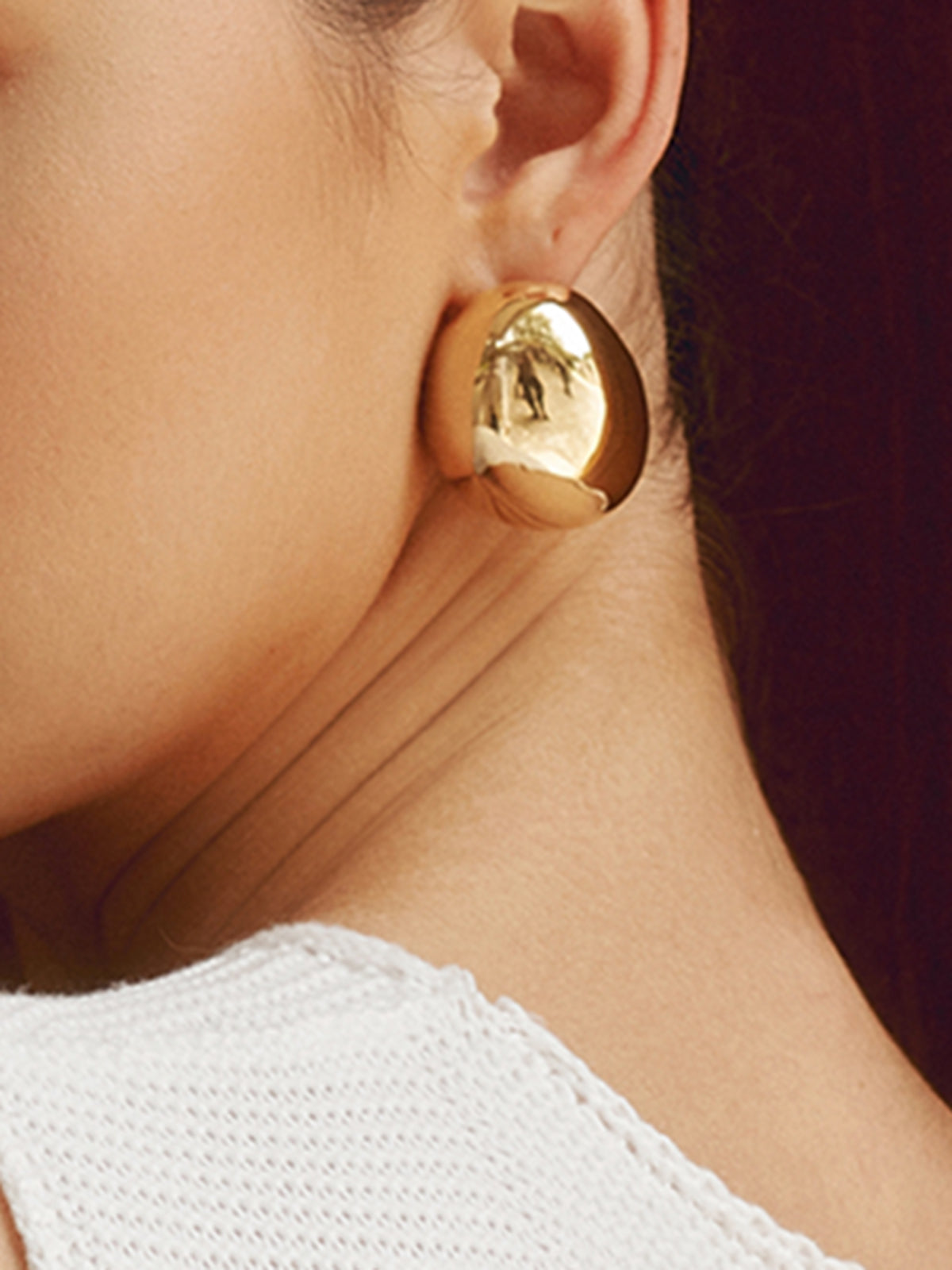 Chunky Teardrop Statement Earrings