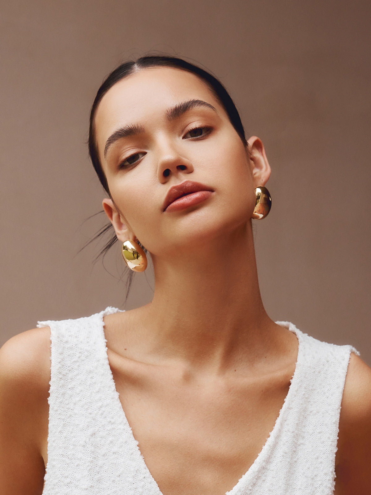 Chunky Teardrop Statement Earrings