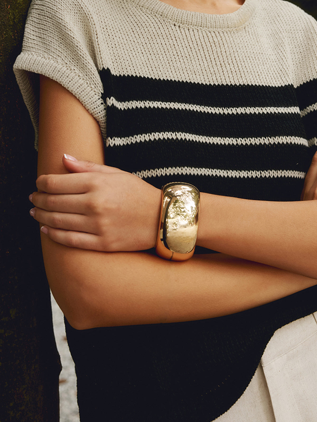 Minimalist Open Wide Bracelet