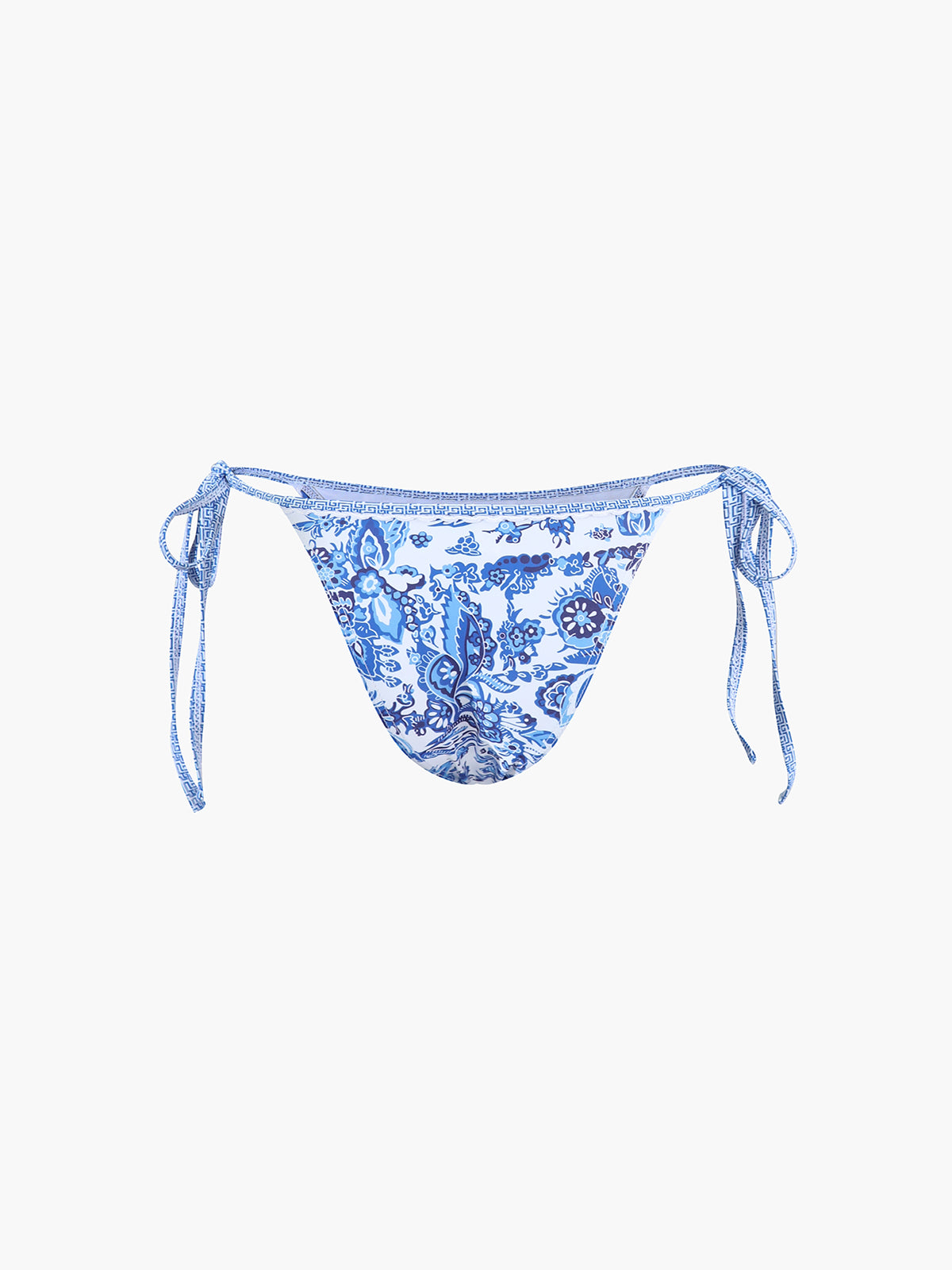 Printed Halter Knotted Bikini Set