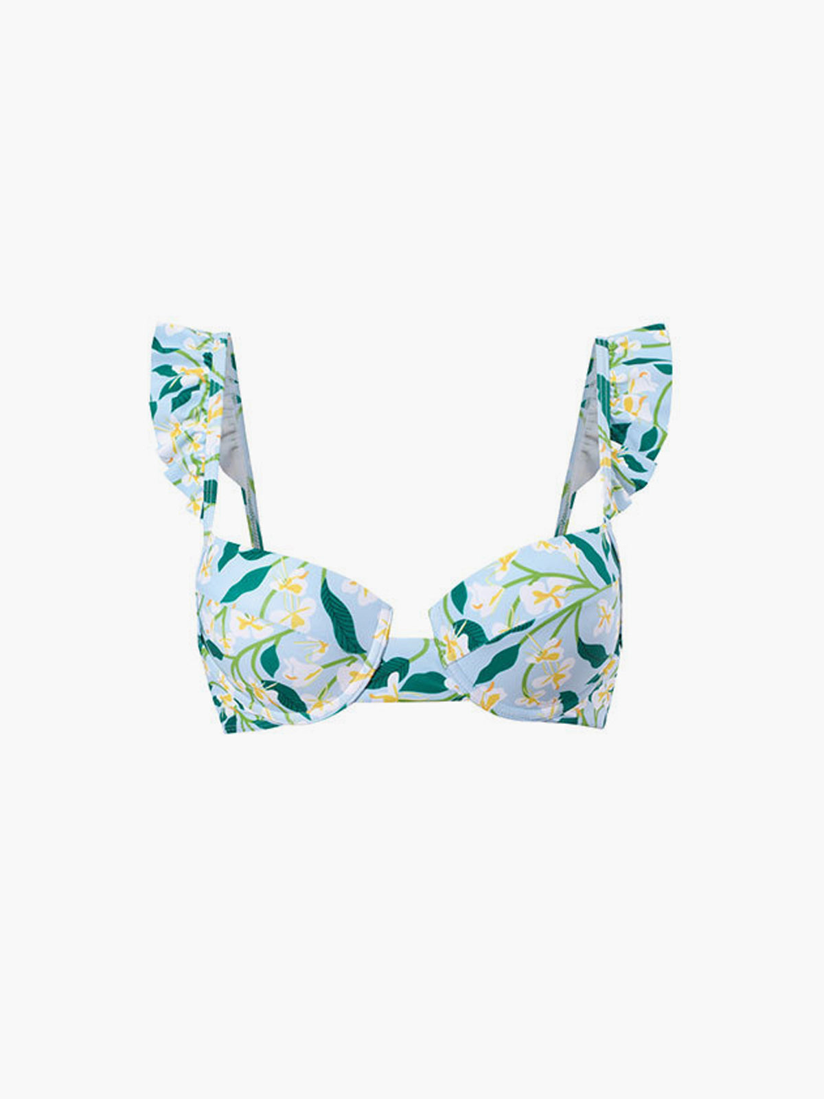 Print Ruffle Bikini Set