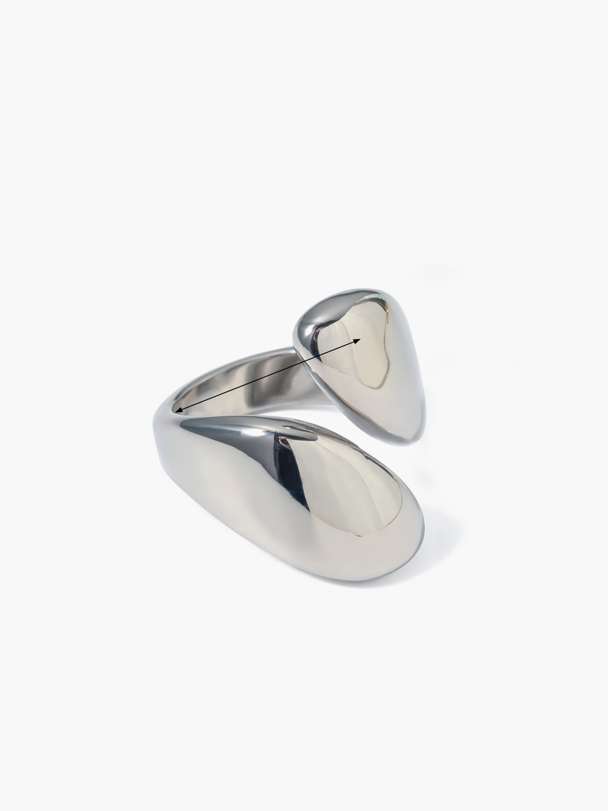 Oversize Heart Love Ring