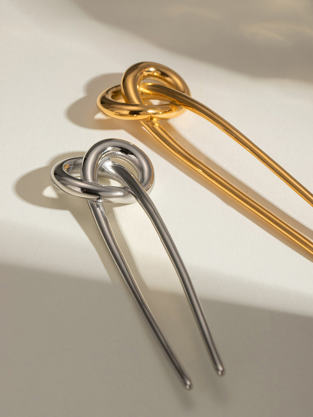 Stainless Knotted Hairpin