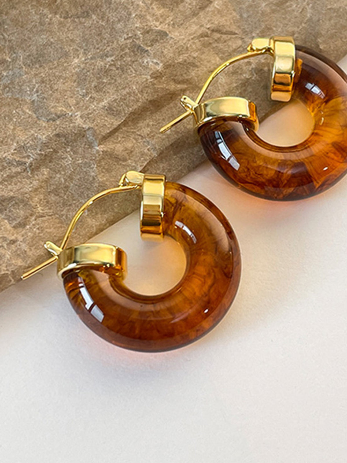 Vintage Acrylic Resin Earrings