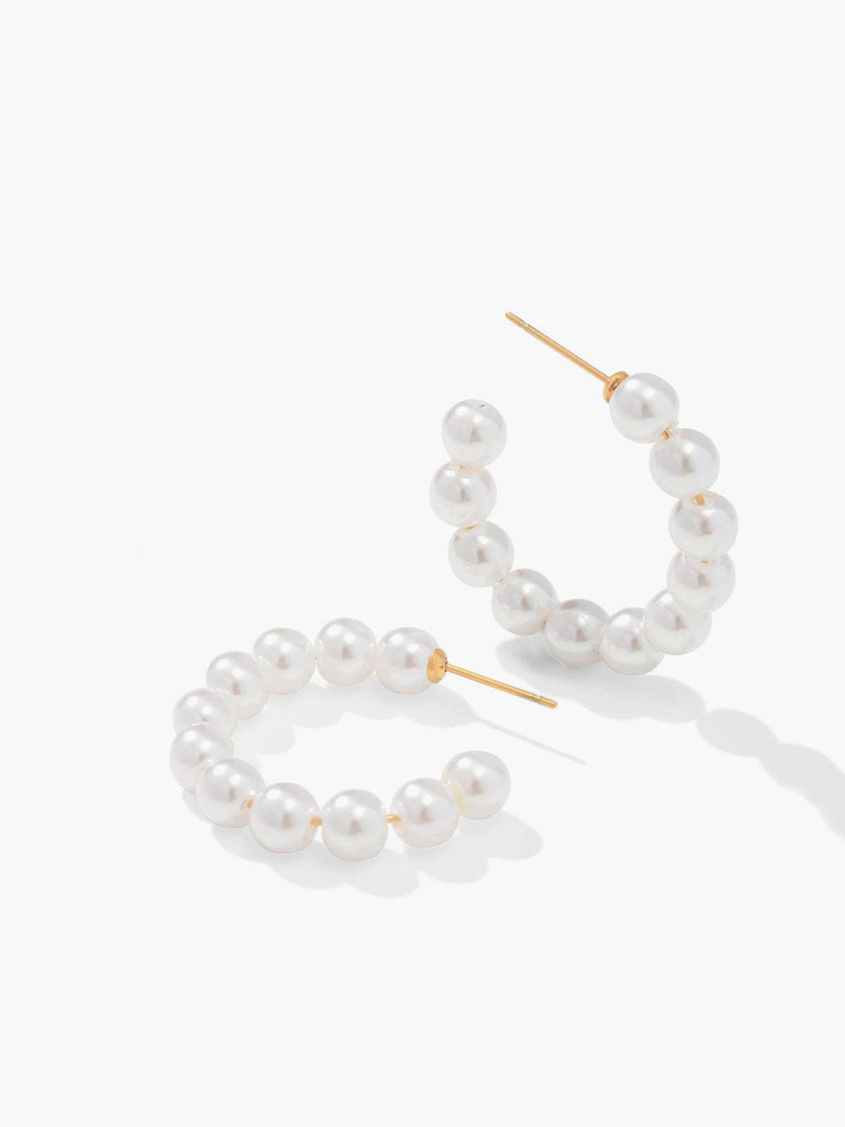 Hoop Pearl Earrings