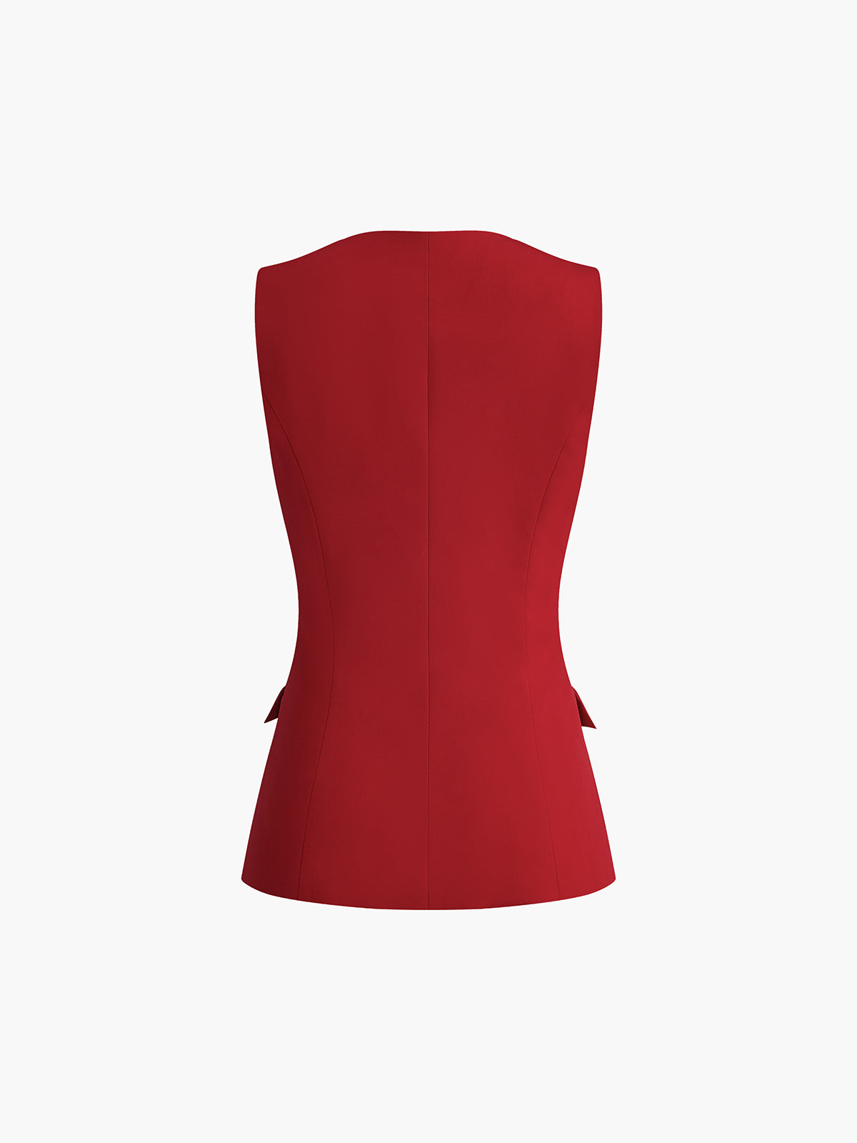 Square Neck Button Vest