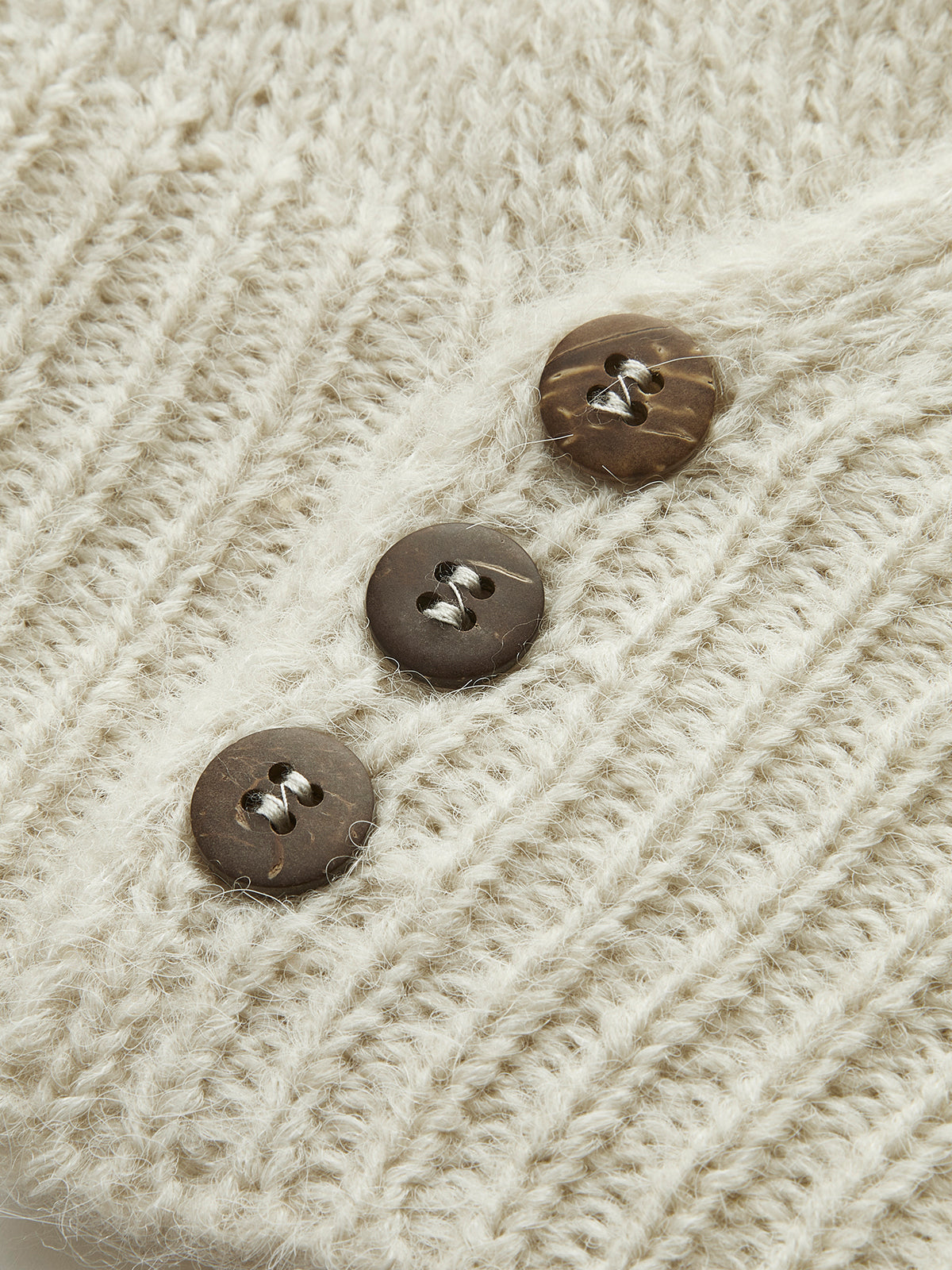 Cross Design Button Mechanism Knitting Top