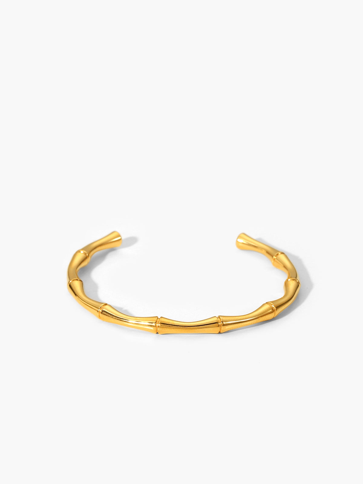 Golden Open Bamboo Bracelet