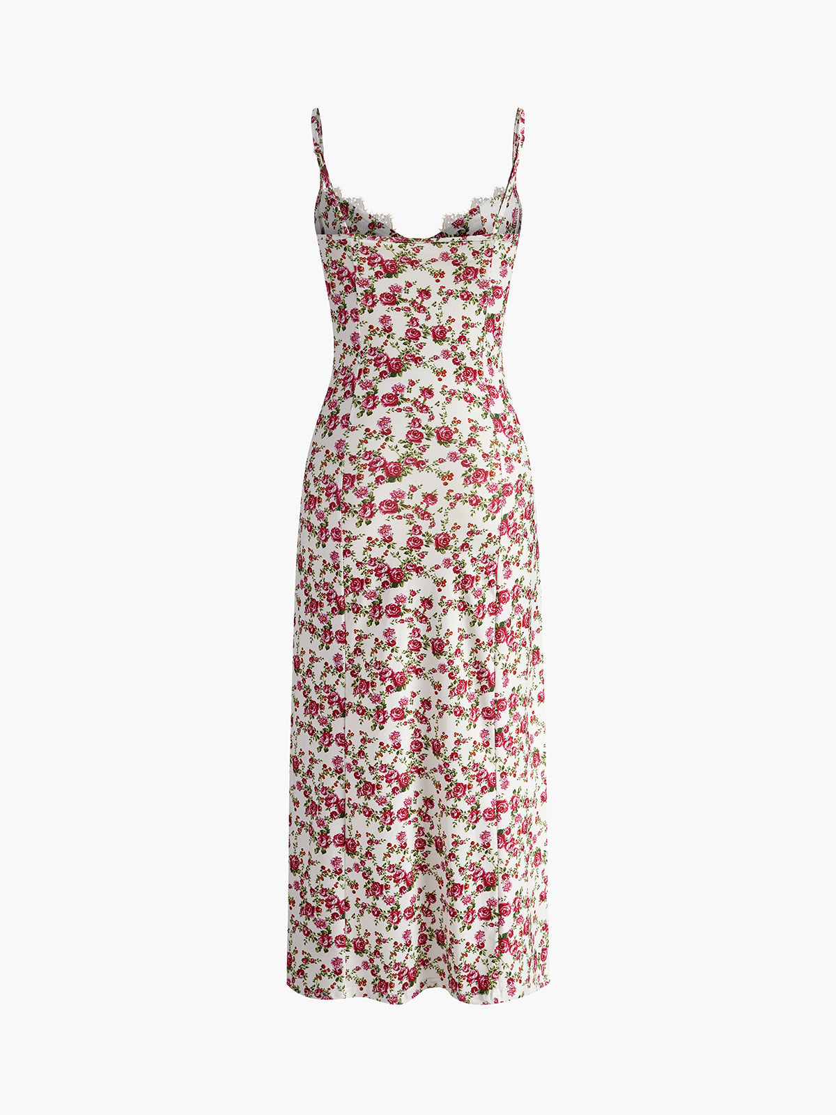 Floral Split Sweetheart Cami Dress