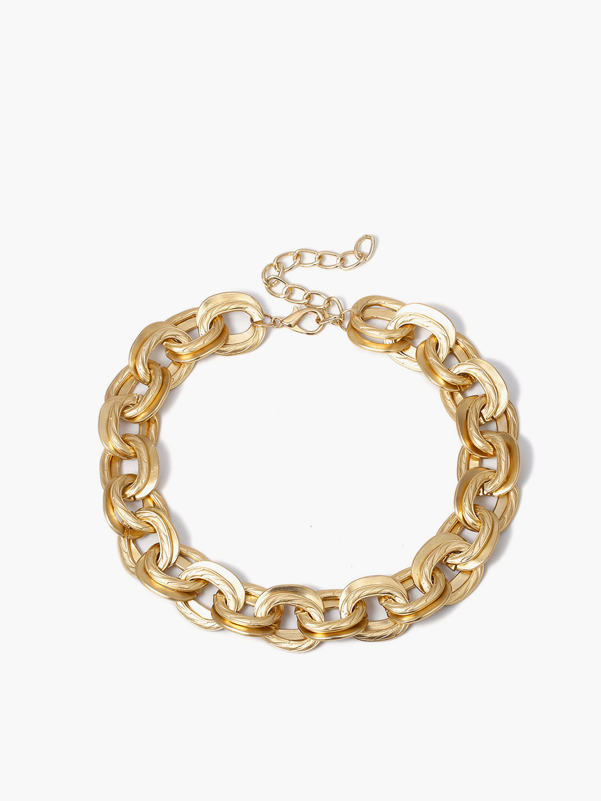 Thick Golden Link Necklace