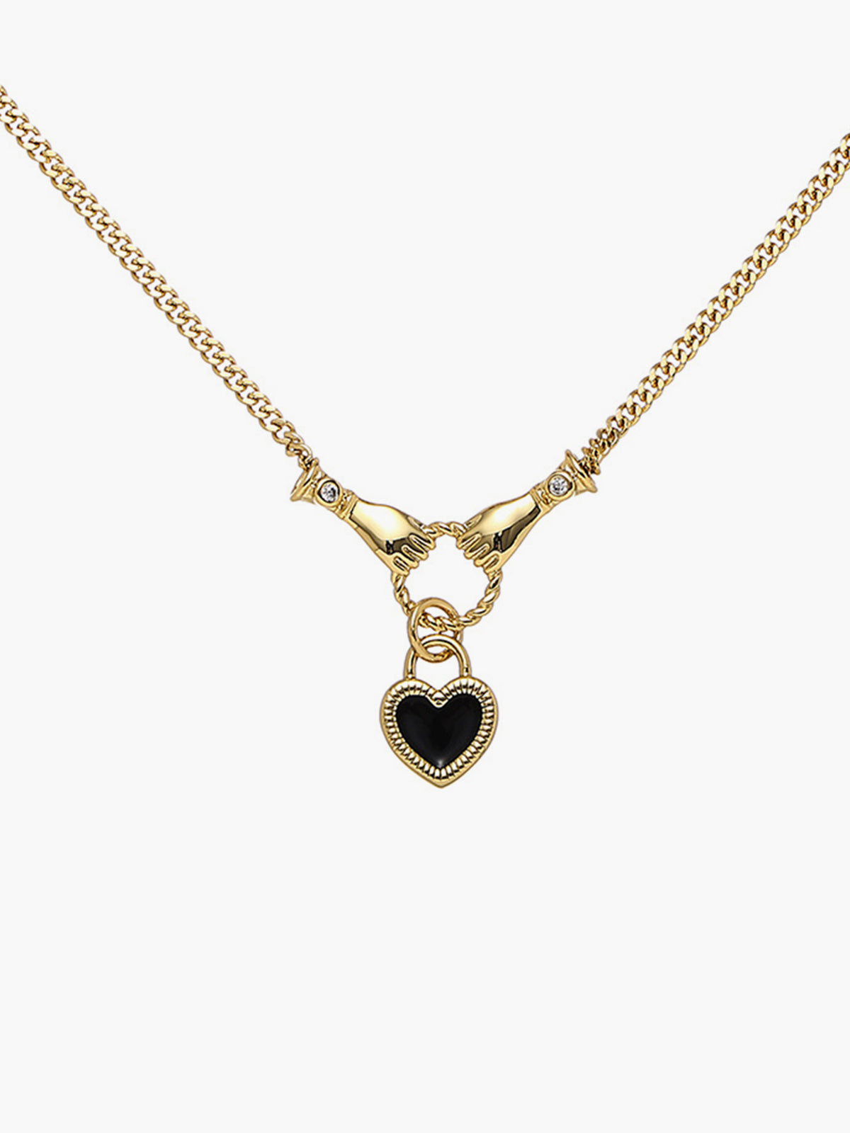 Hands Heart Pendant Necklace