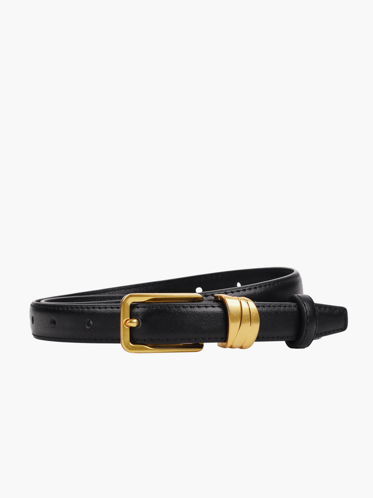 Slim Golden Pin Buckle Belt