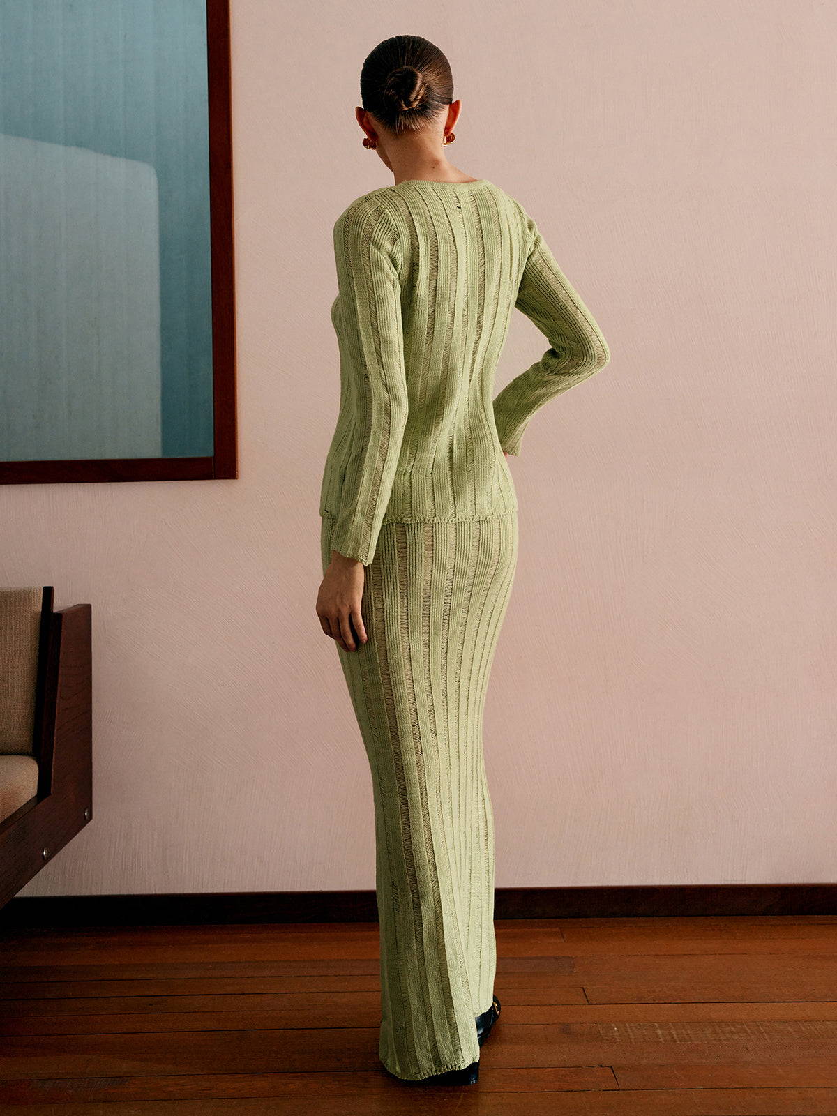 Ribbed Split Sweater Co-ords