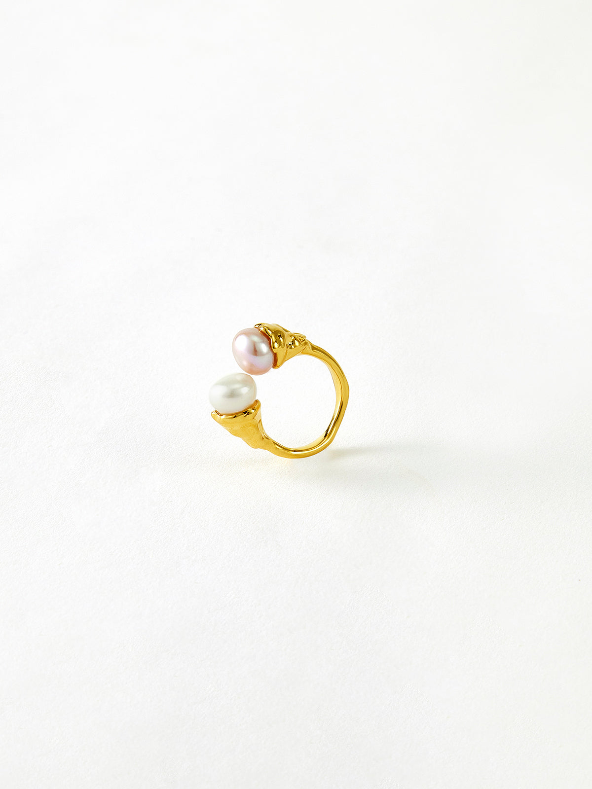 Elegant Pearl Open Ring