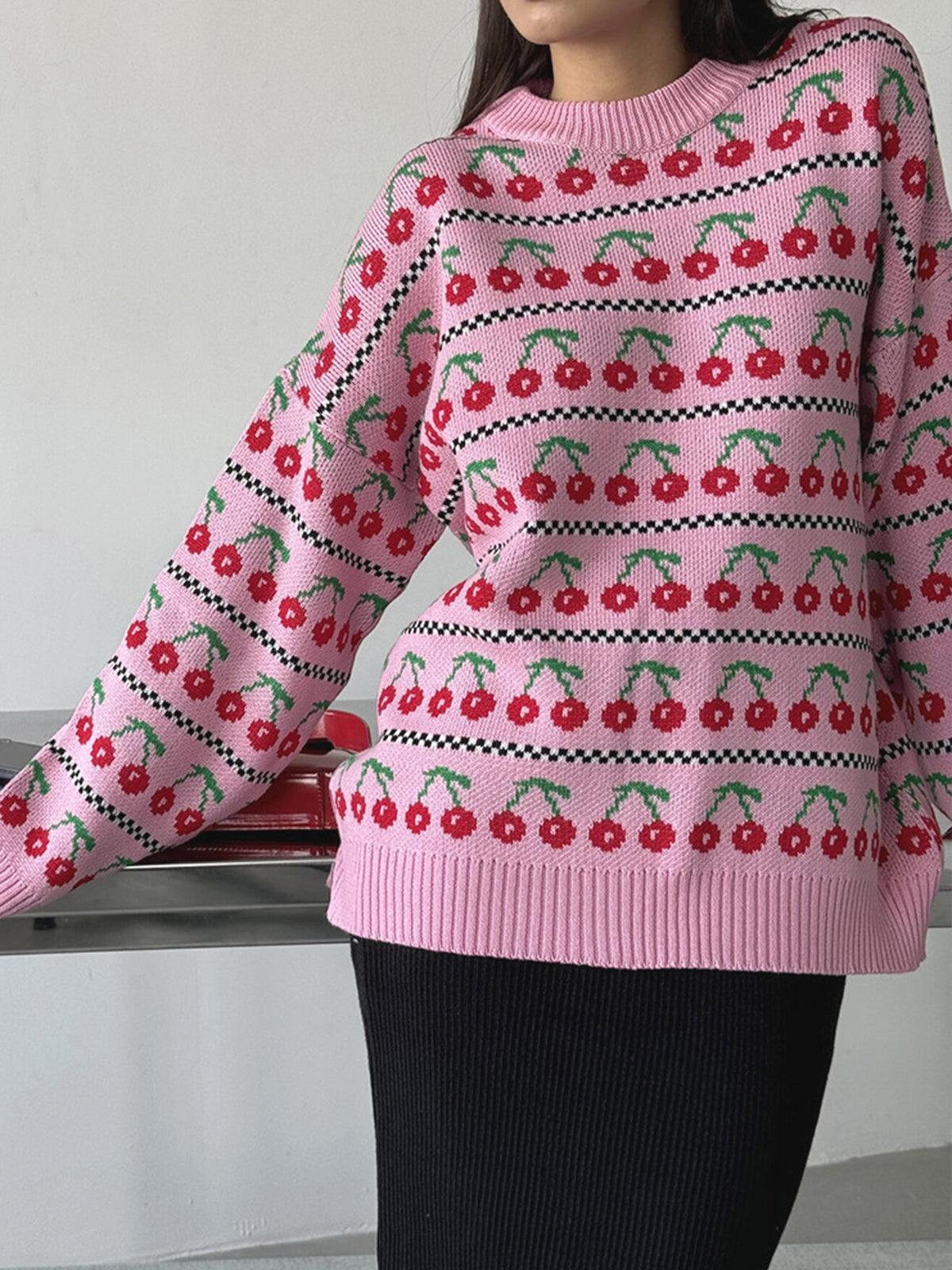 Cherry Pullover Sweater