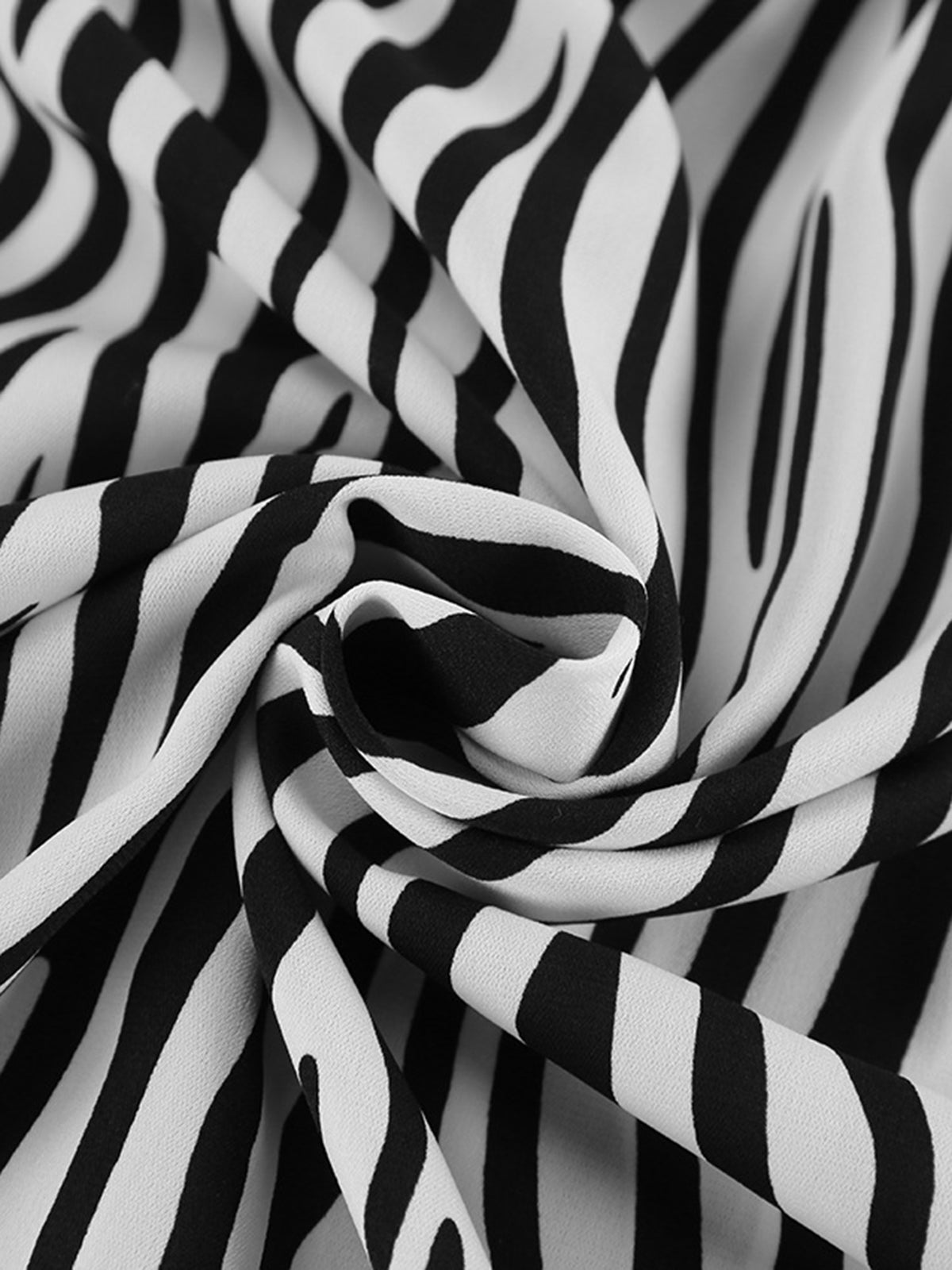 Zebra Printed Polo Shirt