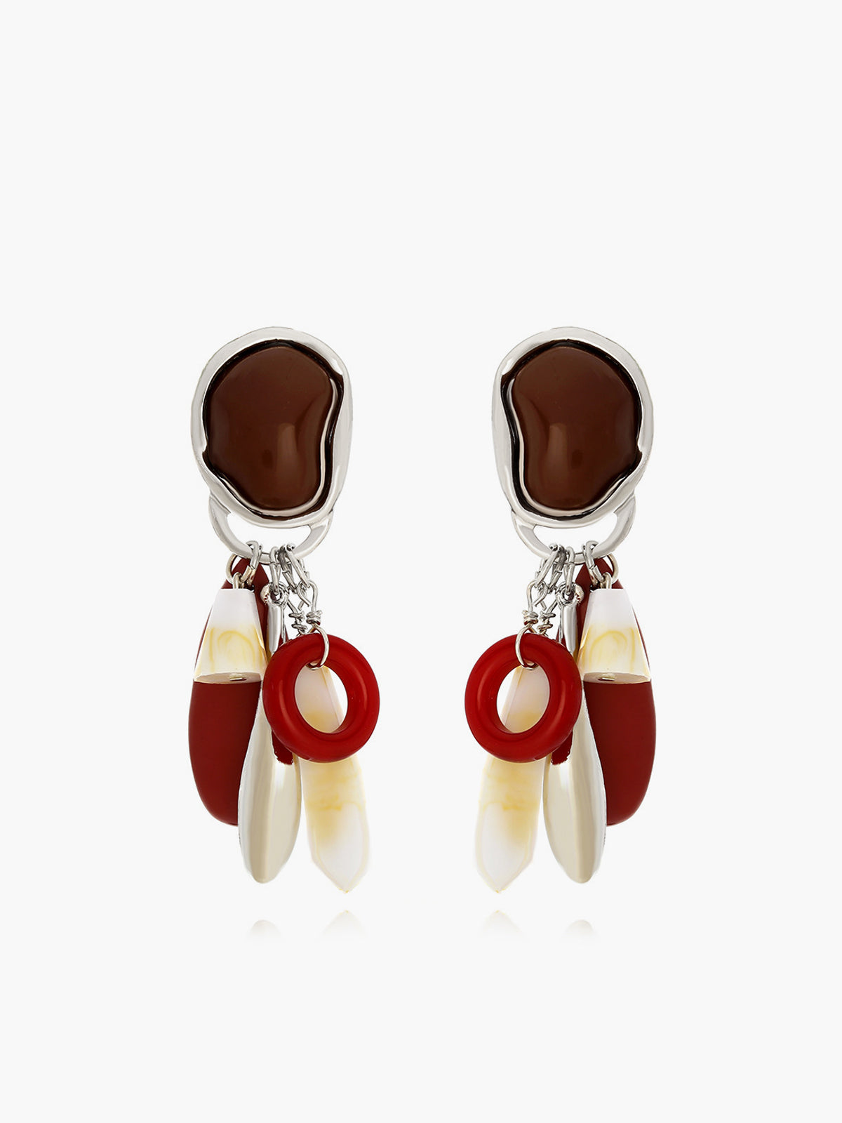 Water Drop Stone Tassel Earrings